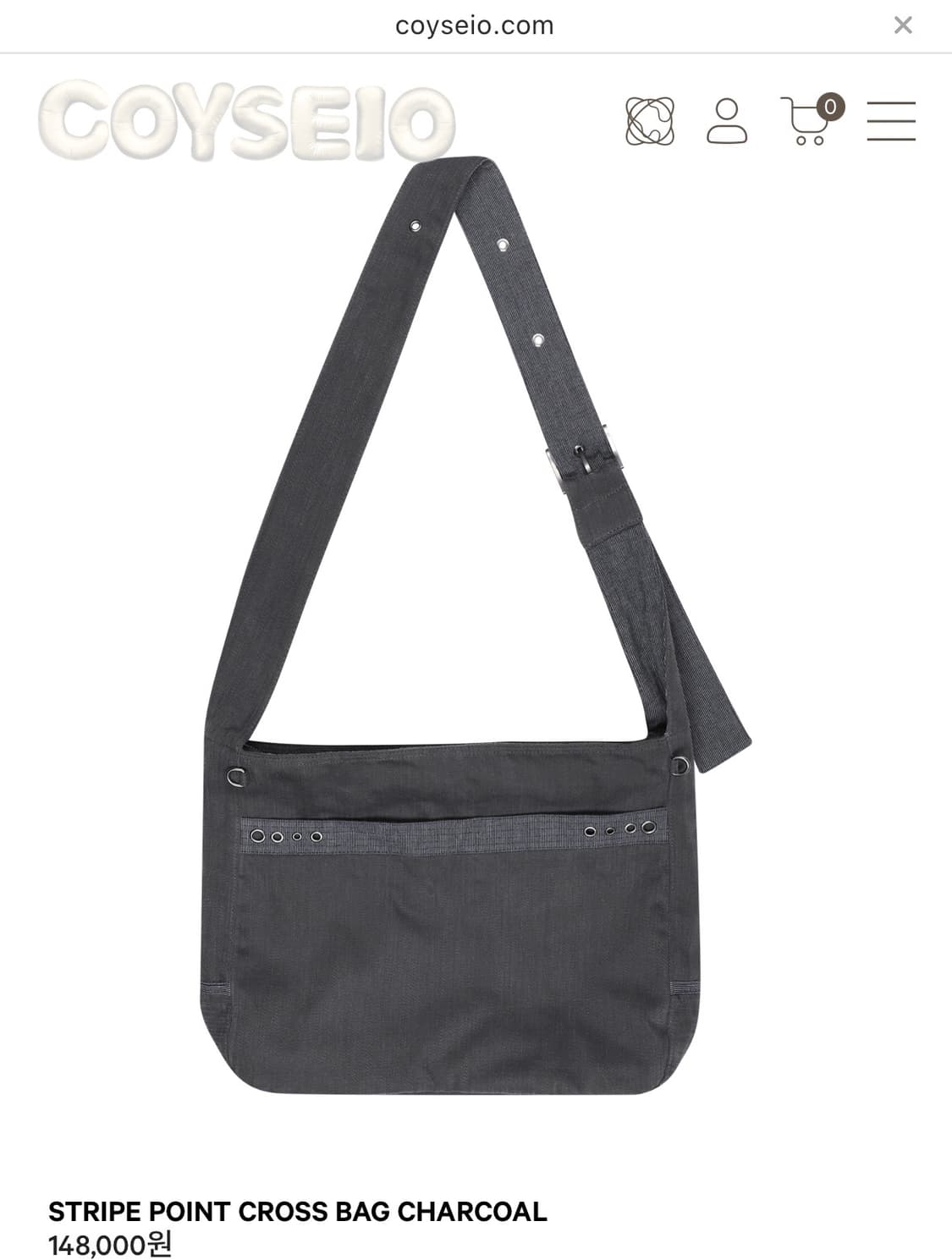 코이세이오 STRIPE POINT CROSS BAG 상품이미지1