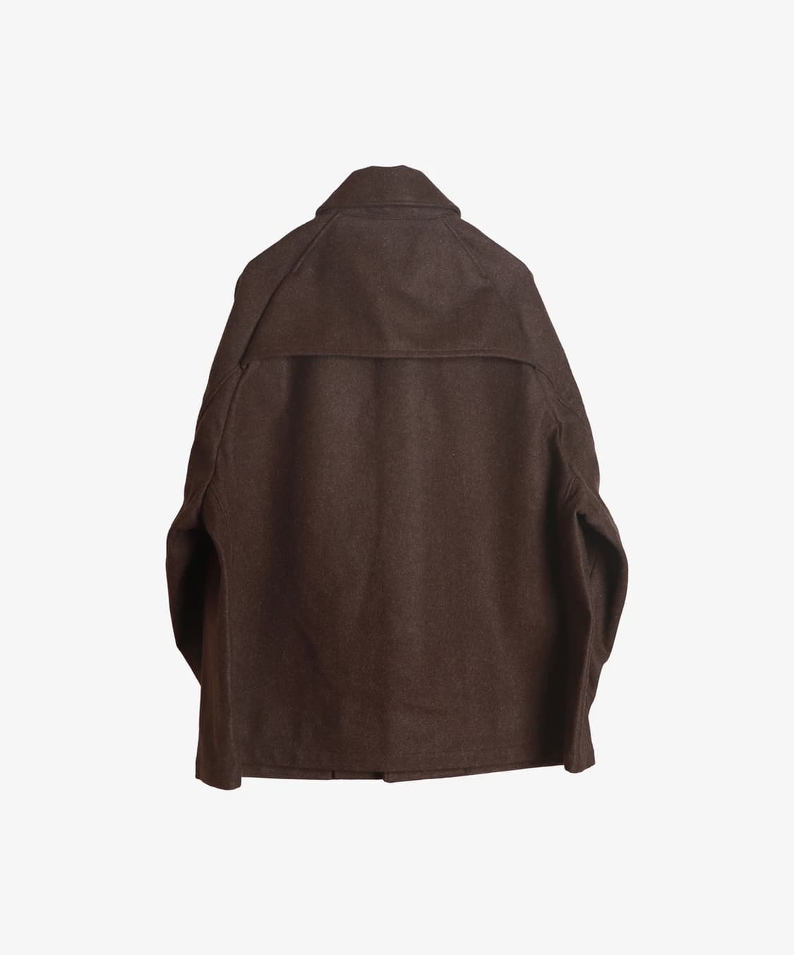실라주(Sillage) 브라운 멜톤 Manteau 쇼트 코트 상품이미지5