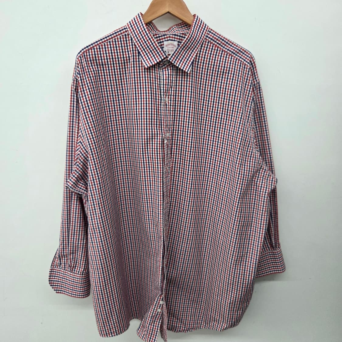 브룩스브라더스 체크 남방 긴팔 남XL 상품이미지2