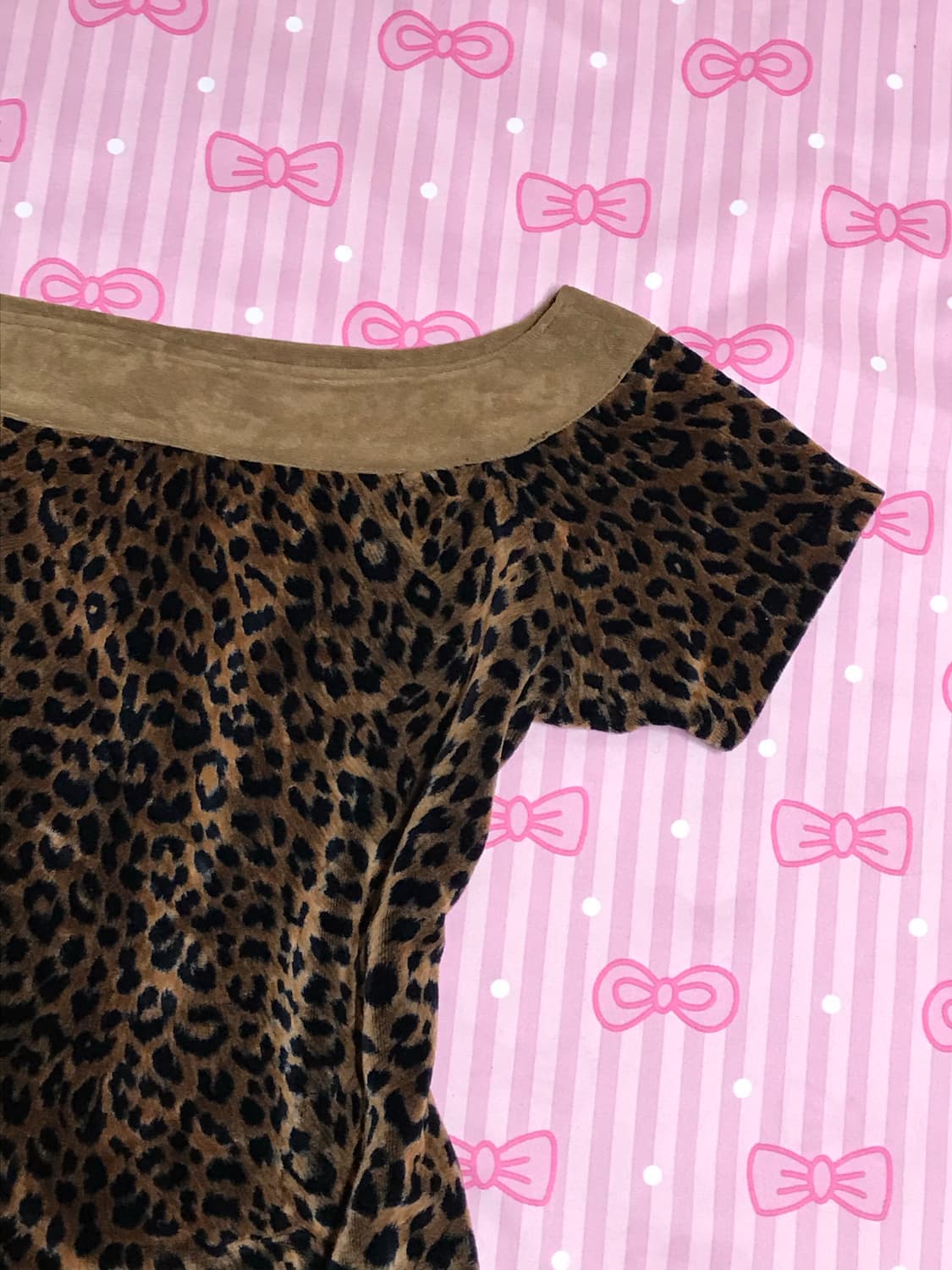 오네갸루 호피 스웨이드 상품이미지3