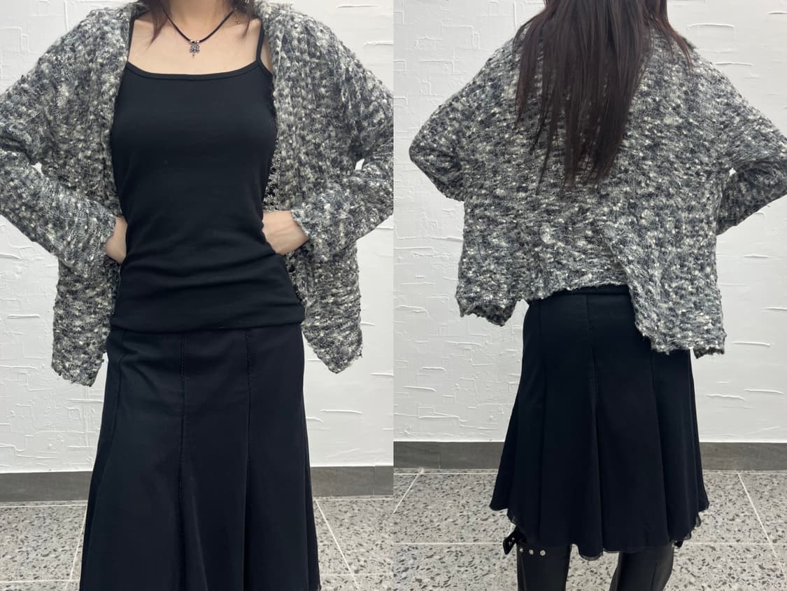 Heathergrey open cardigan 상품이미지2