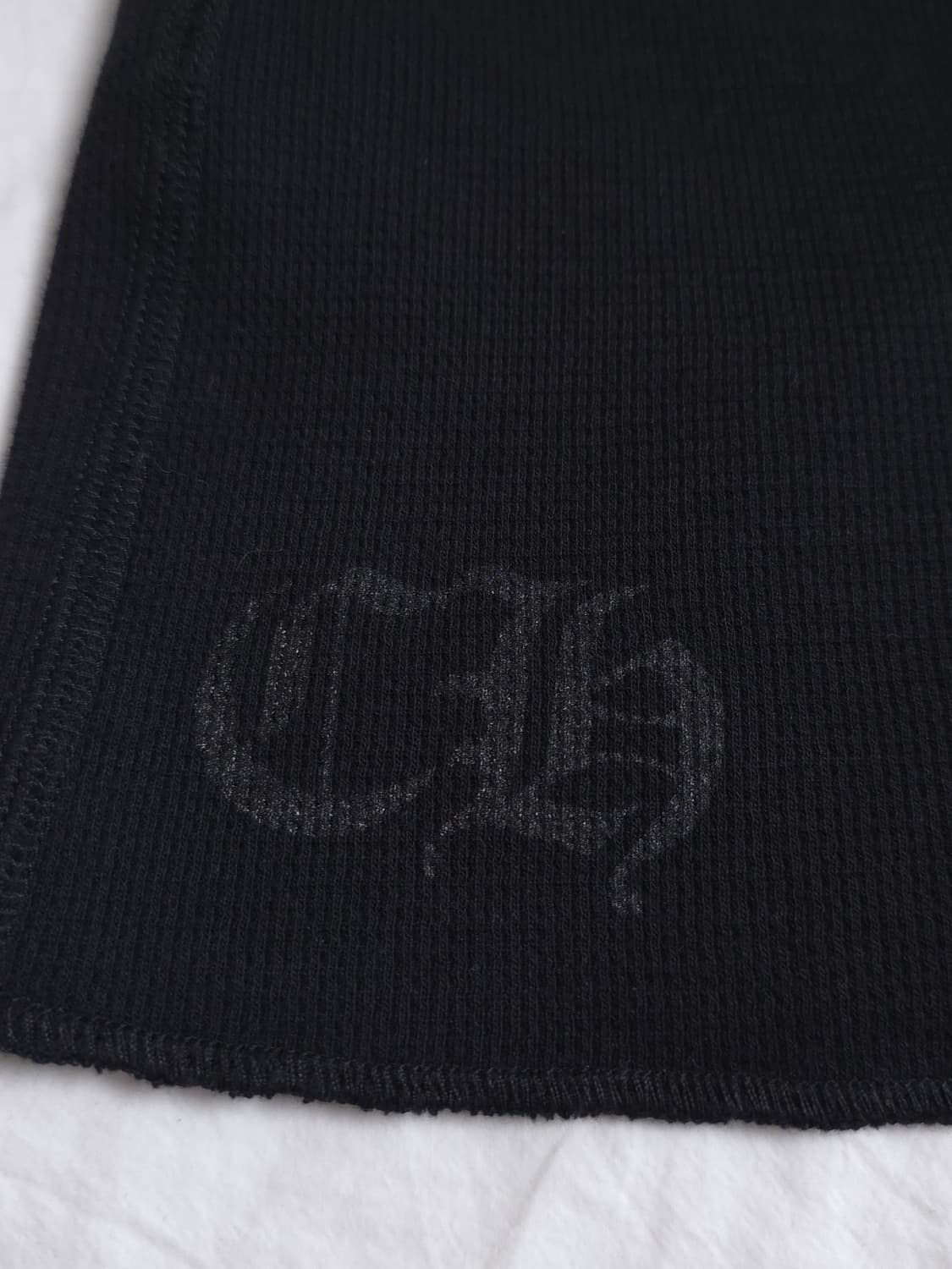 [XL] 크롬하츠 홀스슈 와플 써멀 플로랄 롱슬리브 블랙 상품이미지6