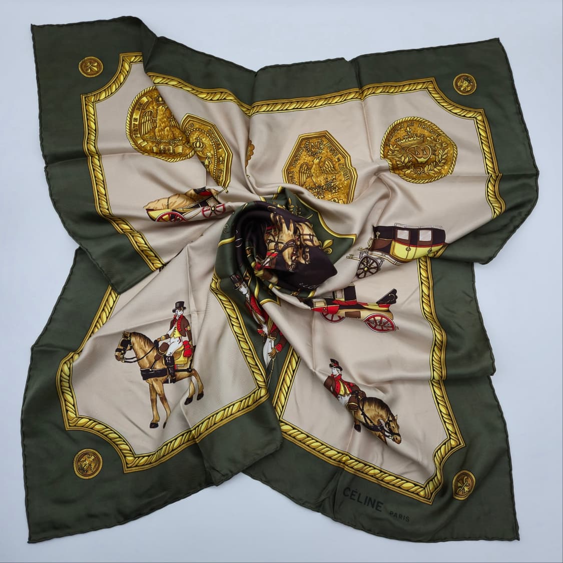 CELINE 셀린느 실크 스카프(86cm) [BF10453-482-01] 상품이미지2