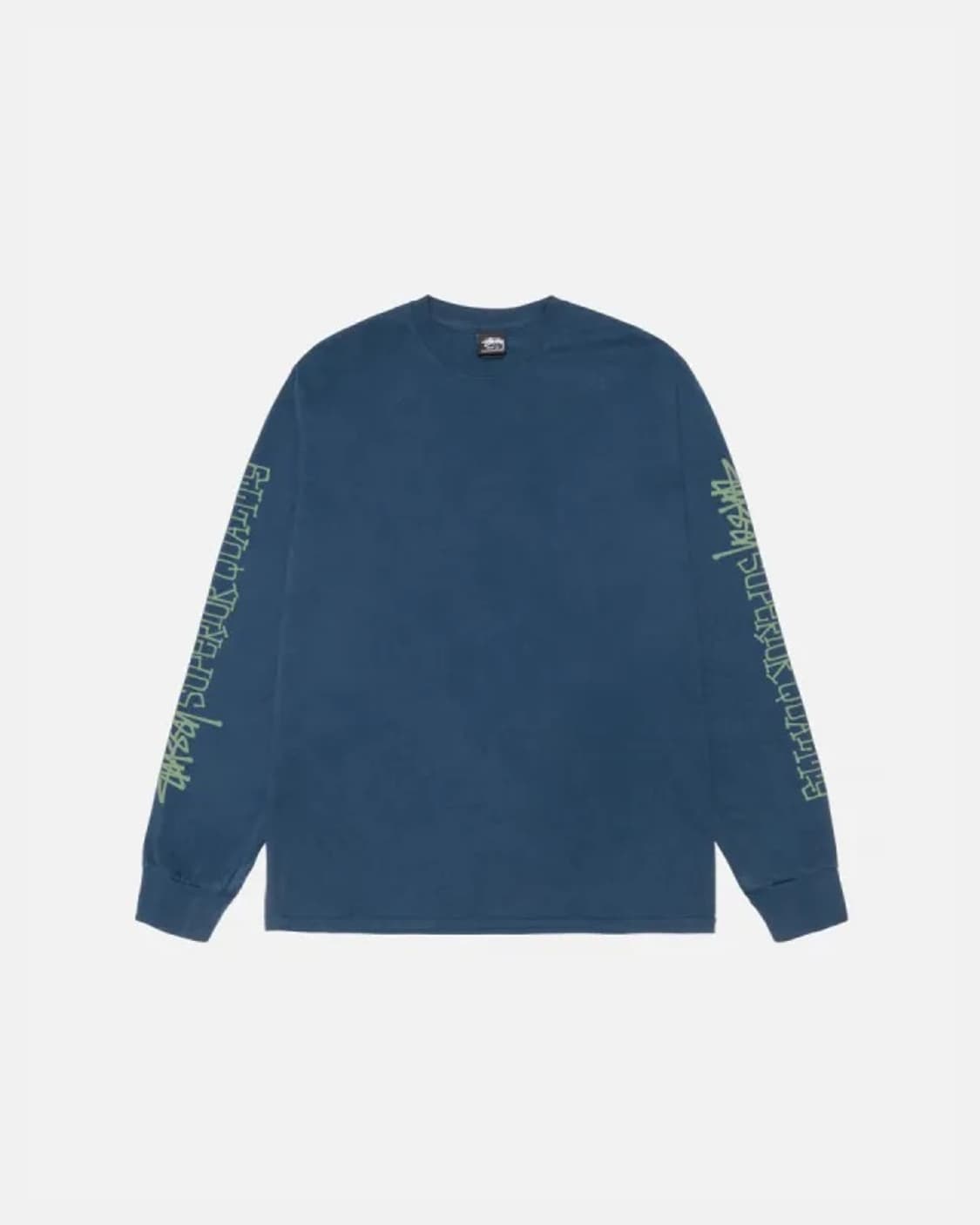 [XL] 스투시 슈페리어 퀄리티 피그먼트 다이드 롱슬리브 티셔츠 네이비 상품이미지1