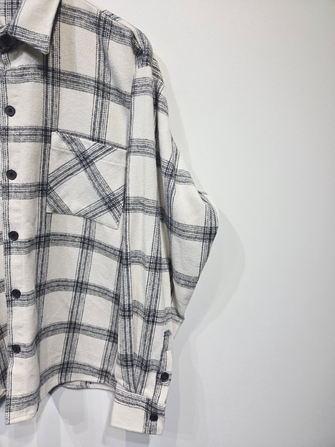 ETHOS 에토스 오버핏 타탄 체크 플란넬 셔츠 상품이미지4