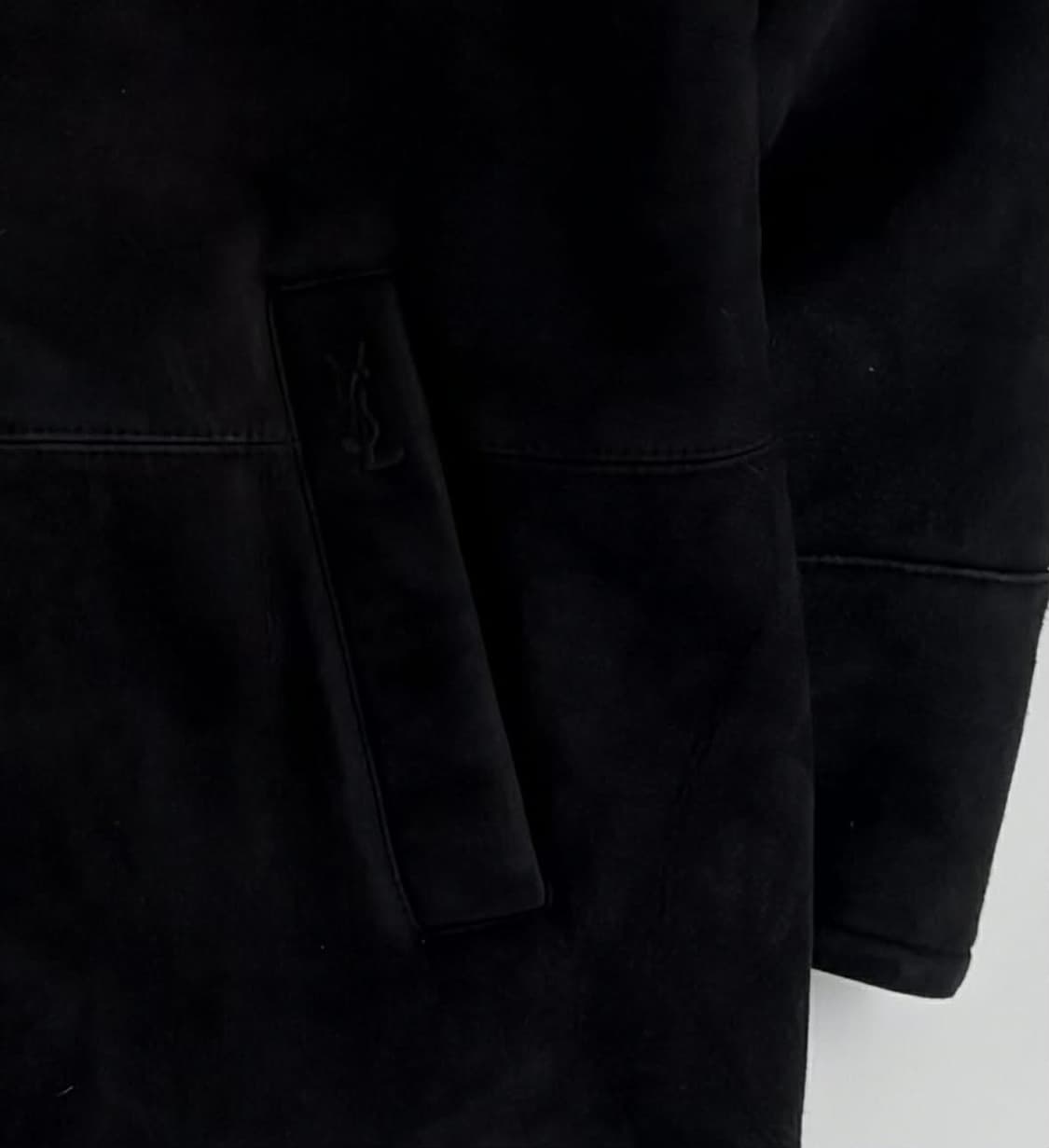 [105] 입생로랑 양가죽 램퍼 시어링 무스탕 자켓 코트 상품이미지5