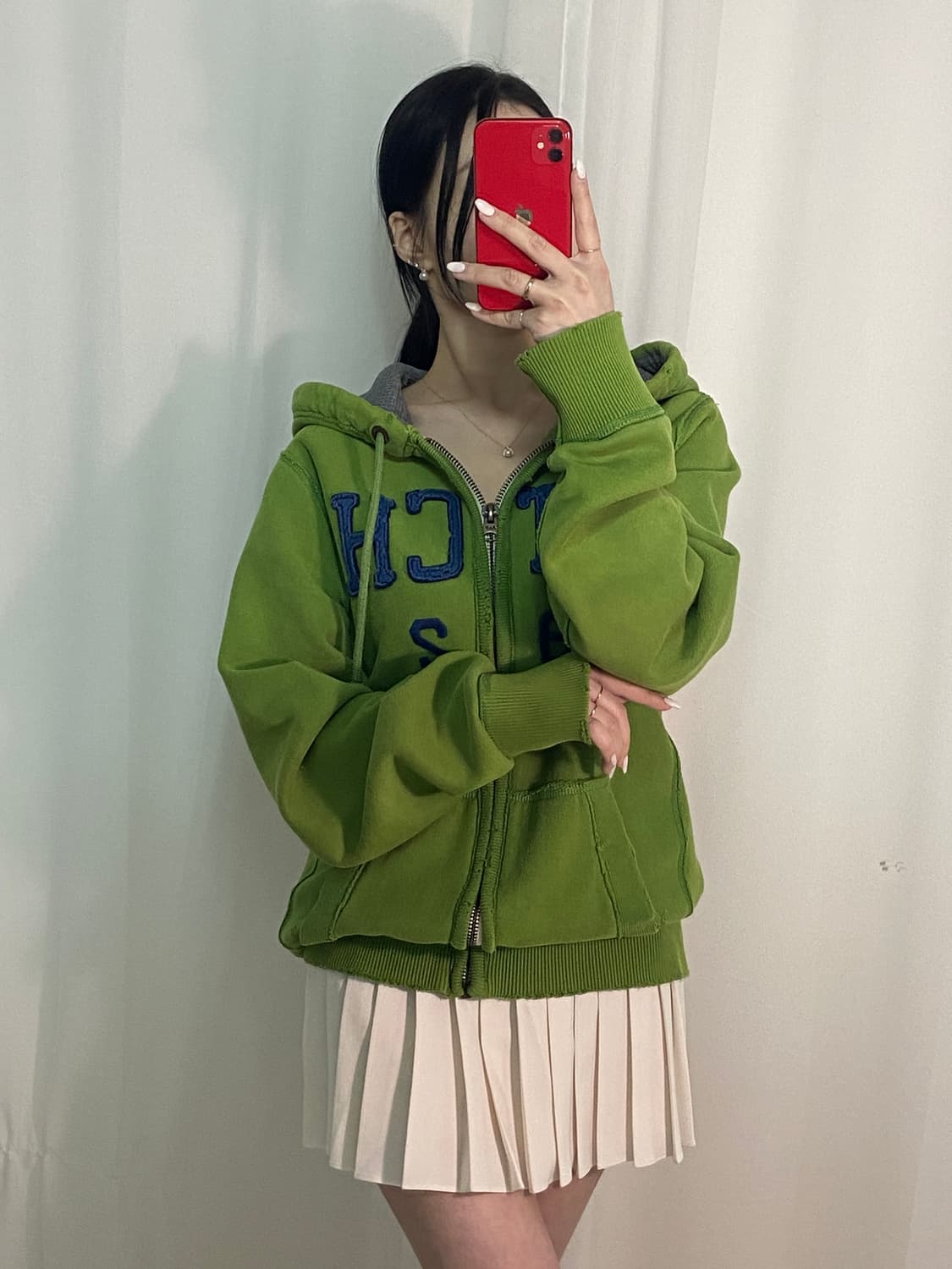 아베크롬비 빅로고 워싱 후드집업 상품이미지2