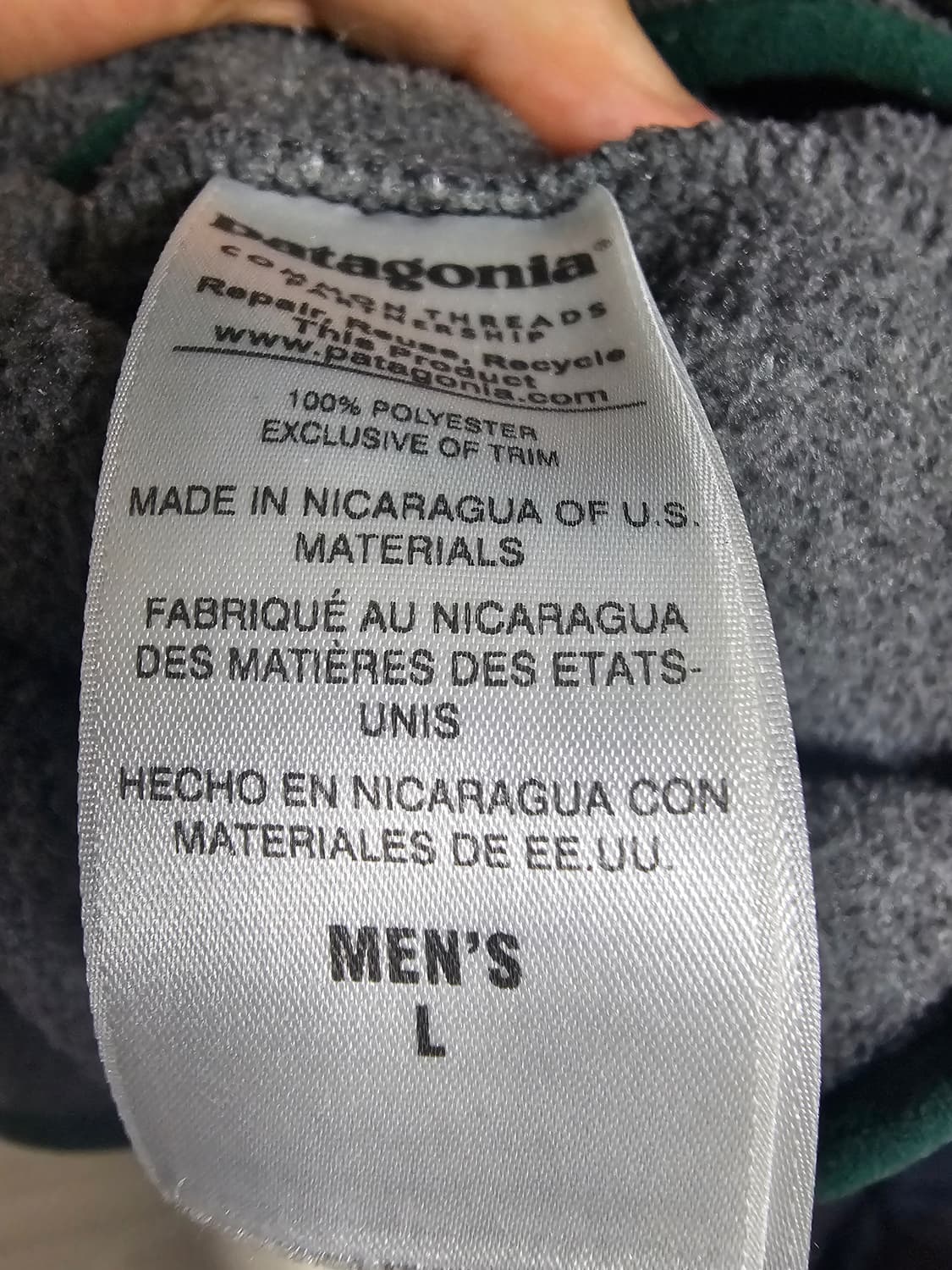 파타고니아 신칠라 L 니켈 그린 상품이미지3