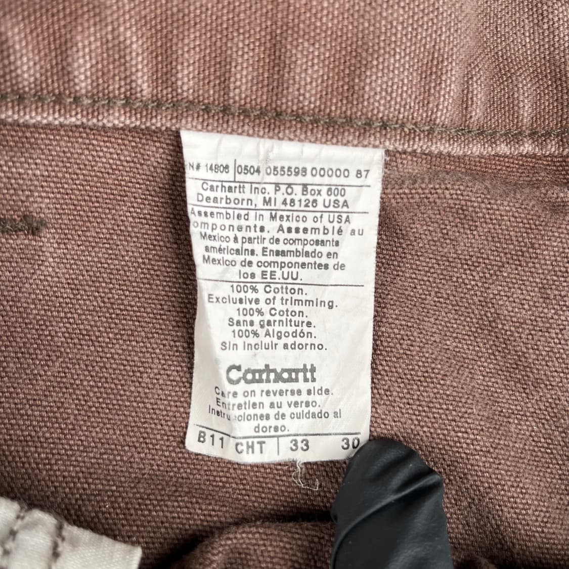 빈티지 칼하트 싱글니 카펜터 팬츠 B11CHT 상품이미지4