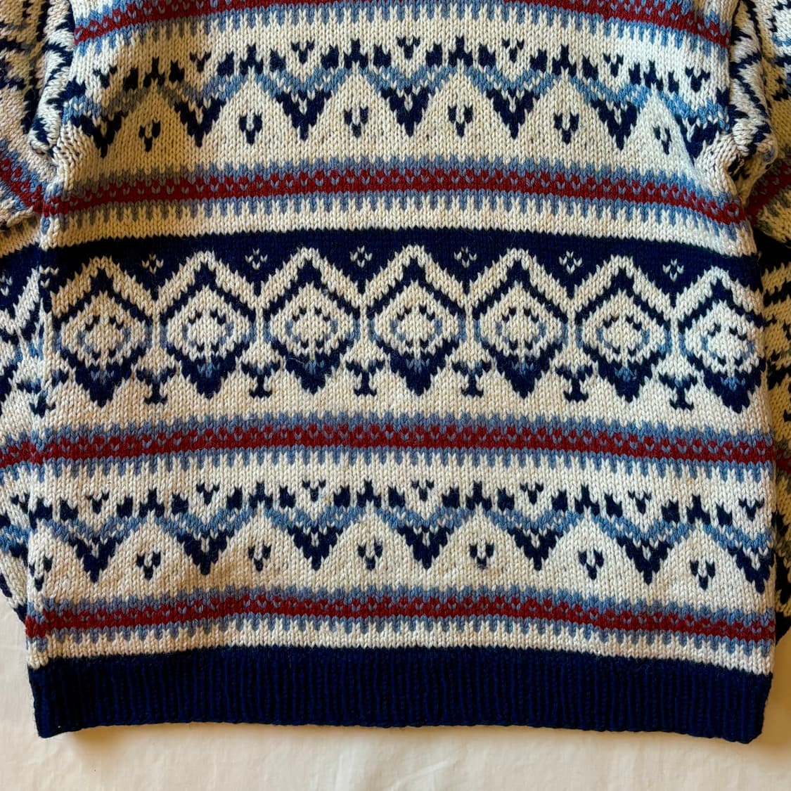 [100-102] 70s NORWAY 핸드 니티드 울  니트 스웨터 상품이미지9
