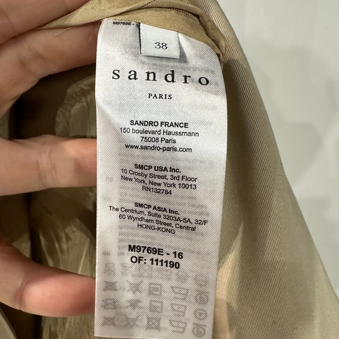 sandro 산드로 트렌치코트 38size 상품이미지5