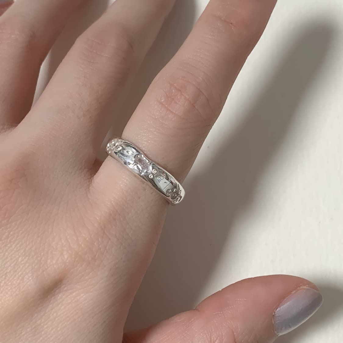 925실버 큐빅오픈은반지 상품이미지3