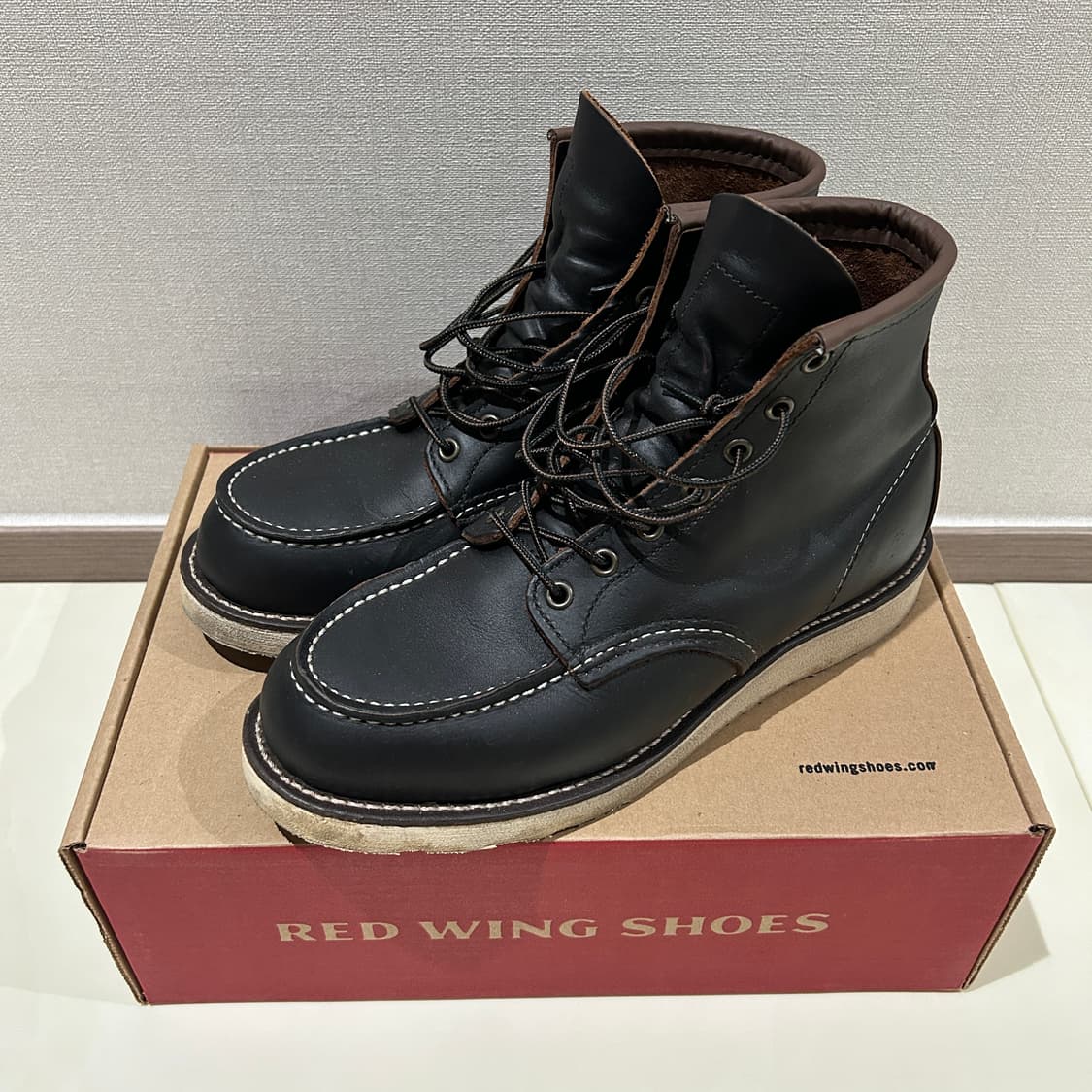 [265/8.5D] 레드윙 6인치 목토 부츠 8849 블랙 프레리 상품이미지1