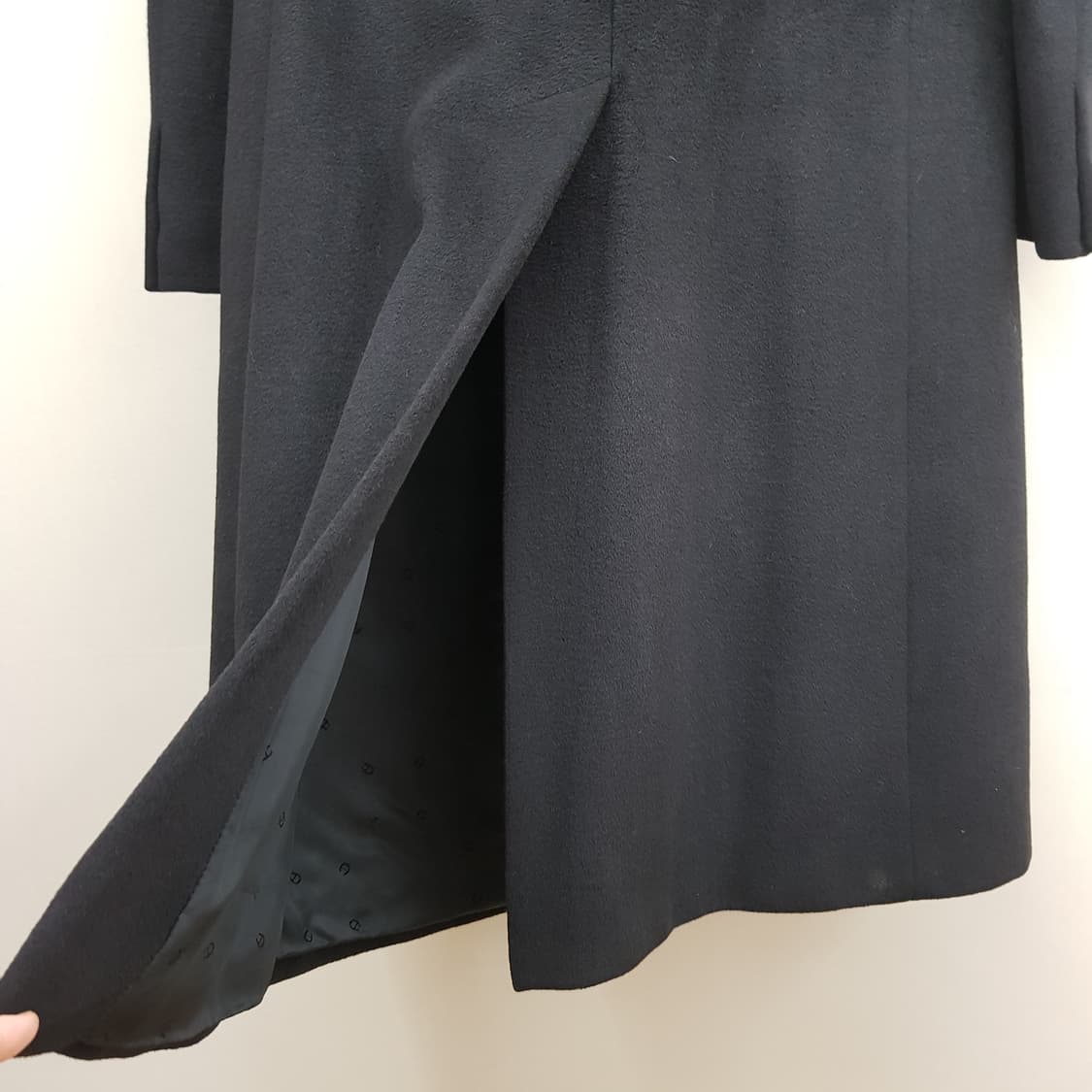 AIGNER 아이그너 클래식 울 앙고라 롱 코트 it 40사이즈 상품이미지5