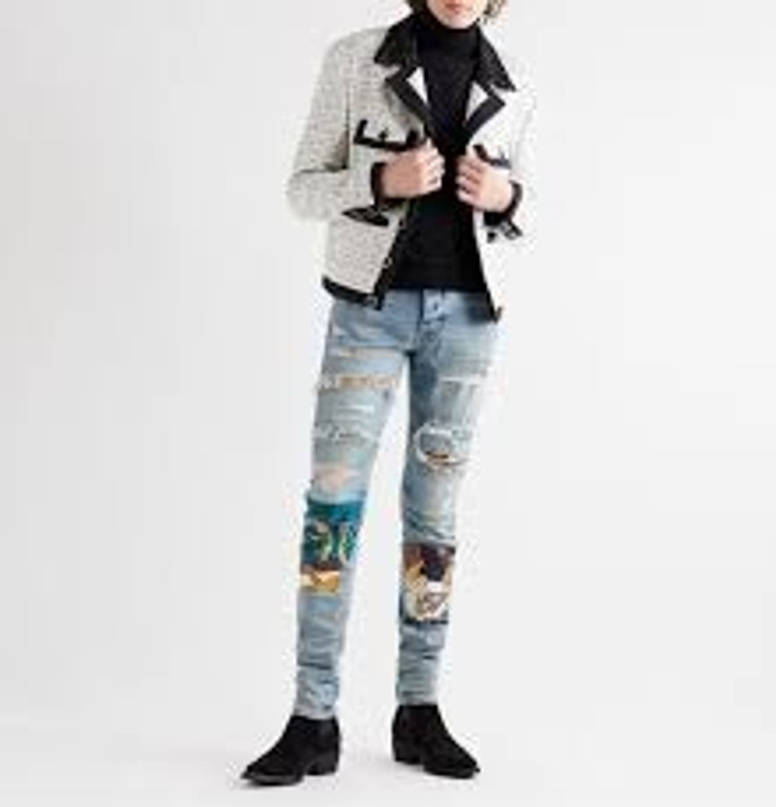 amiri tweed jacket white sz50 상품이미지1