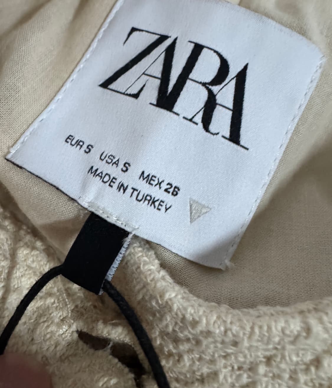 여성 자라 Zara 트위드 와플 크롭 자켓 상품이미지4