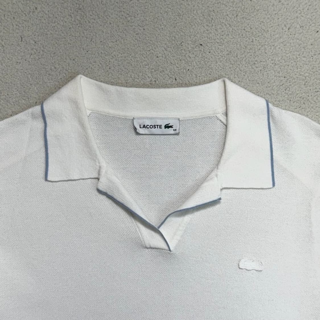LACOSTE 화이트 플루이드 폴로 탑 34 상품이미지3