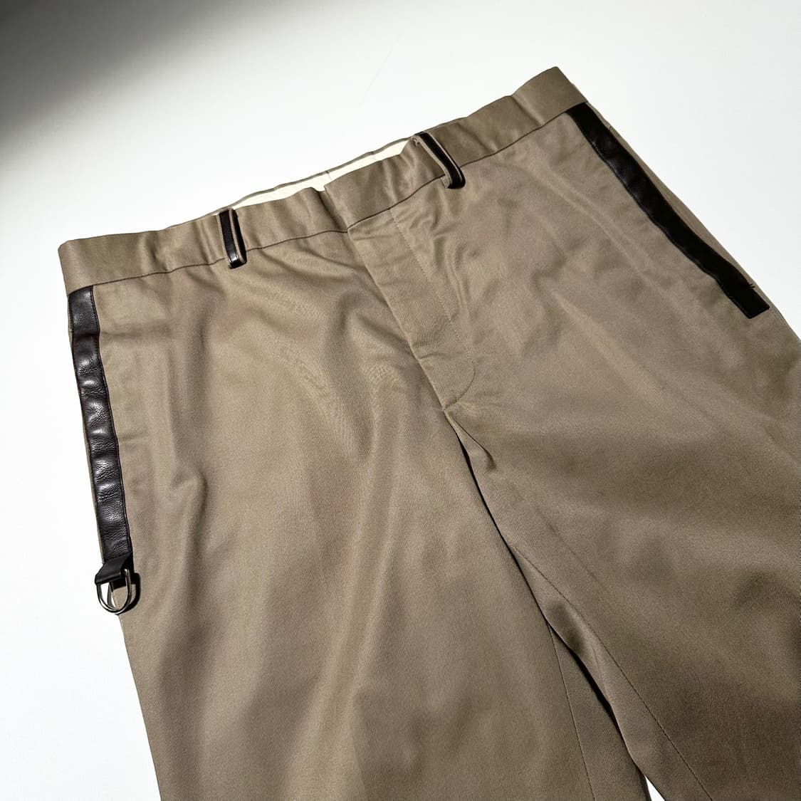 에르메스 레더 트림 코튼 치노 팬츠 상품이미지3