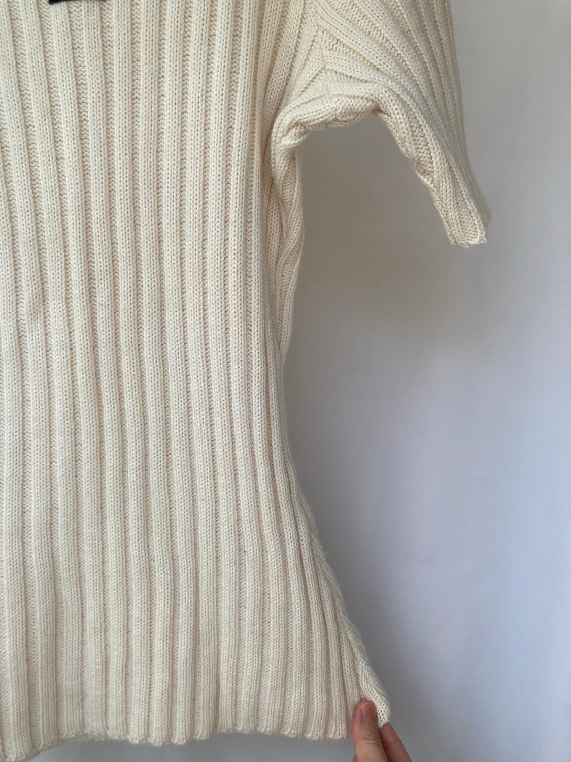 거의새것) 돌체앤가바나 반팔 여성니트 아이보리 상품이미지4