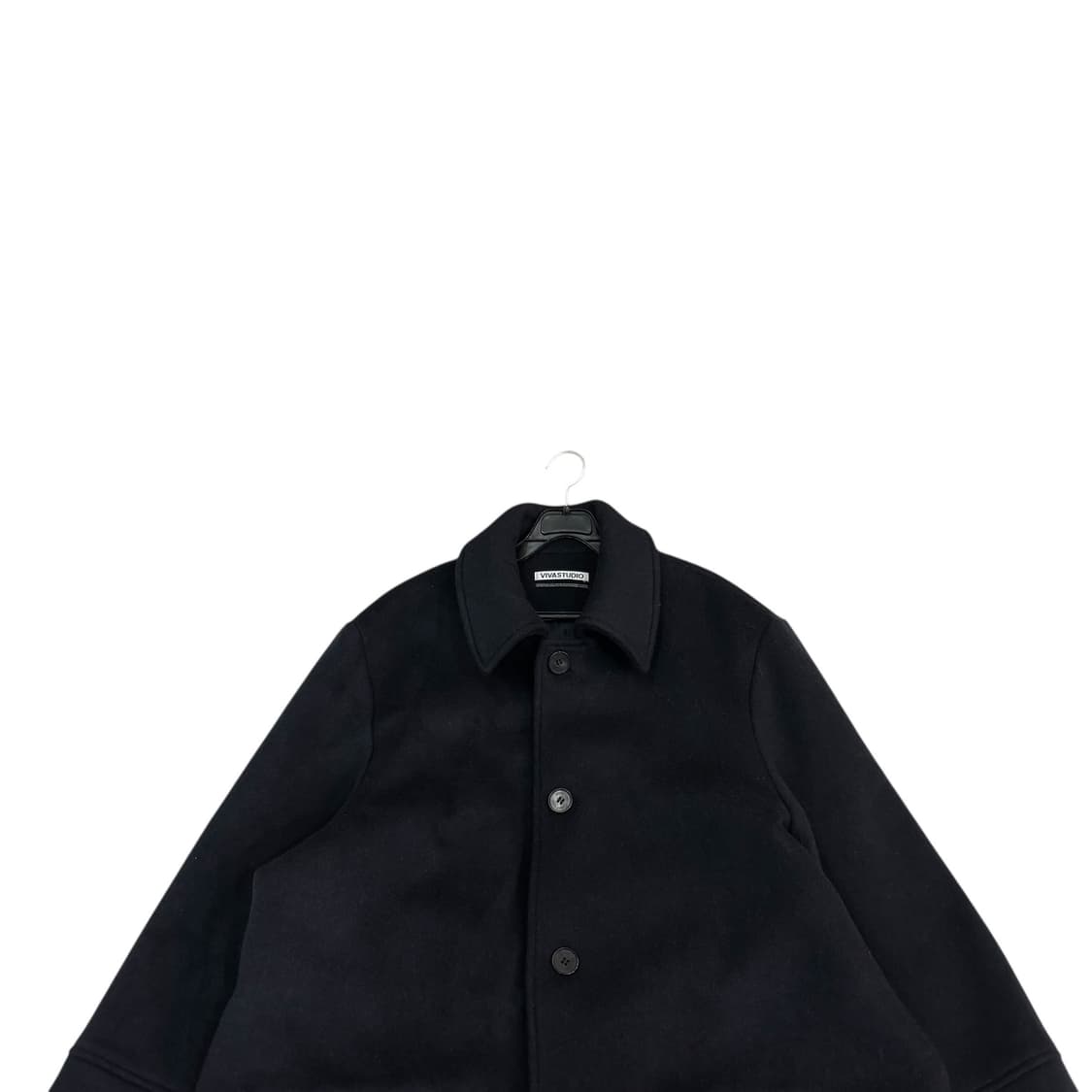 비바스튜디오 네이비 오버핏 울 캐시미어 롱 코트 상품이미지2