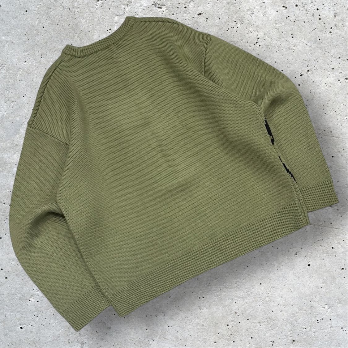 [L] 크리틱 스카웃보이 그래픽 니트 스웨터 카키 C281 상품이미지2