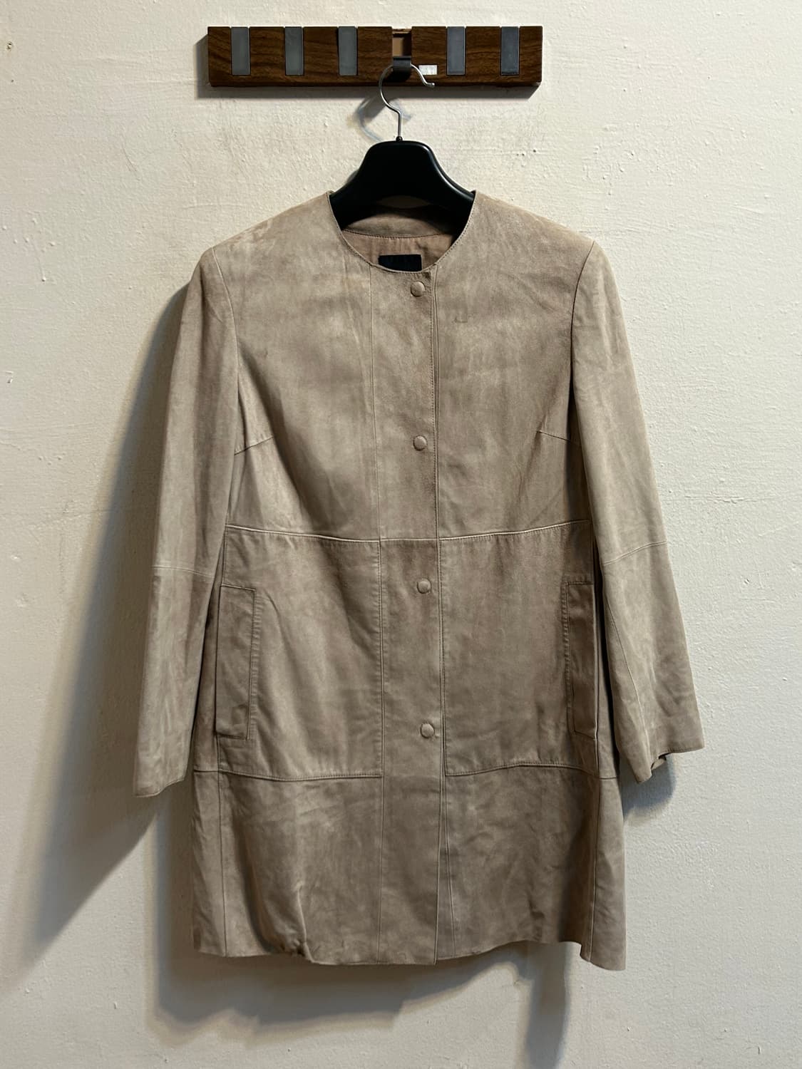 위켄드 막스마라 베이지 스웨이드 자켓 상품이미지1