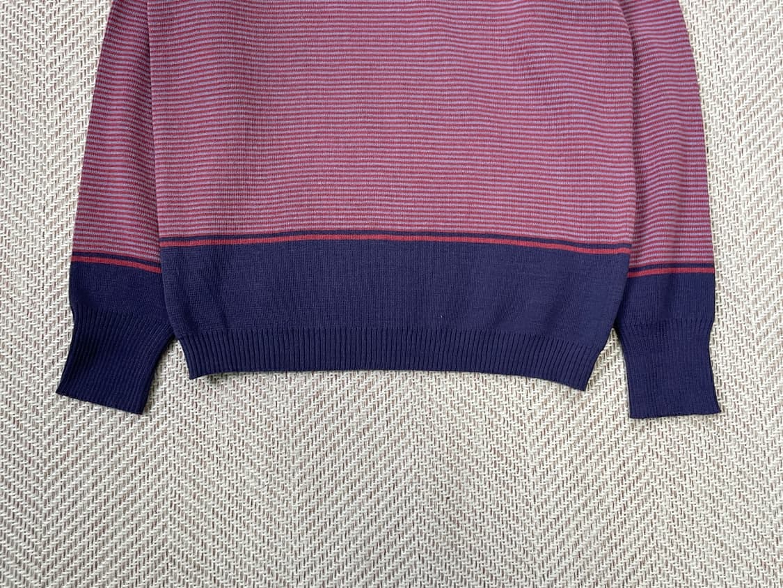 로디파리 스트라이프 배색 크루넥 니트 J03589 상품이미지2