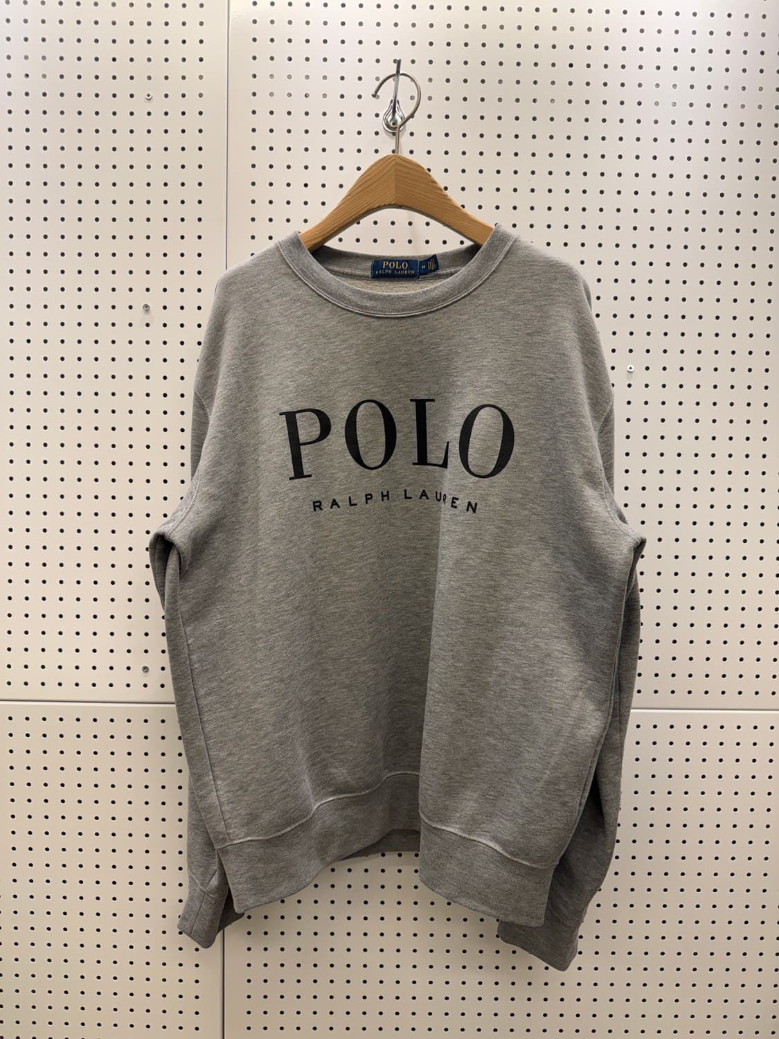 폴로 랄프로렌 신형 빅로고 그레이 맨투맨 U75 상품이미지2