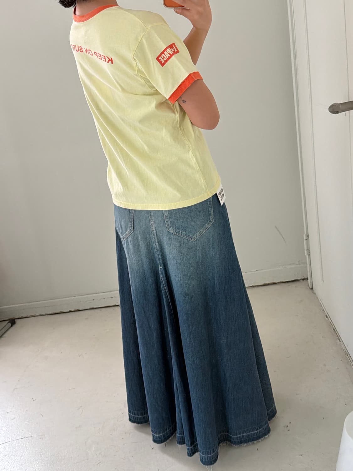 빈티지 surf city 링거 반팔티 상품이미지4