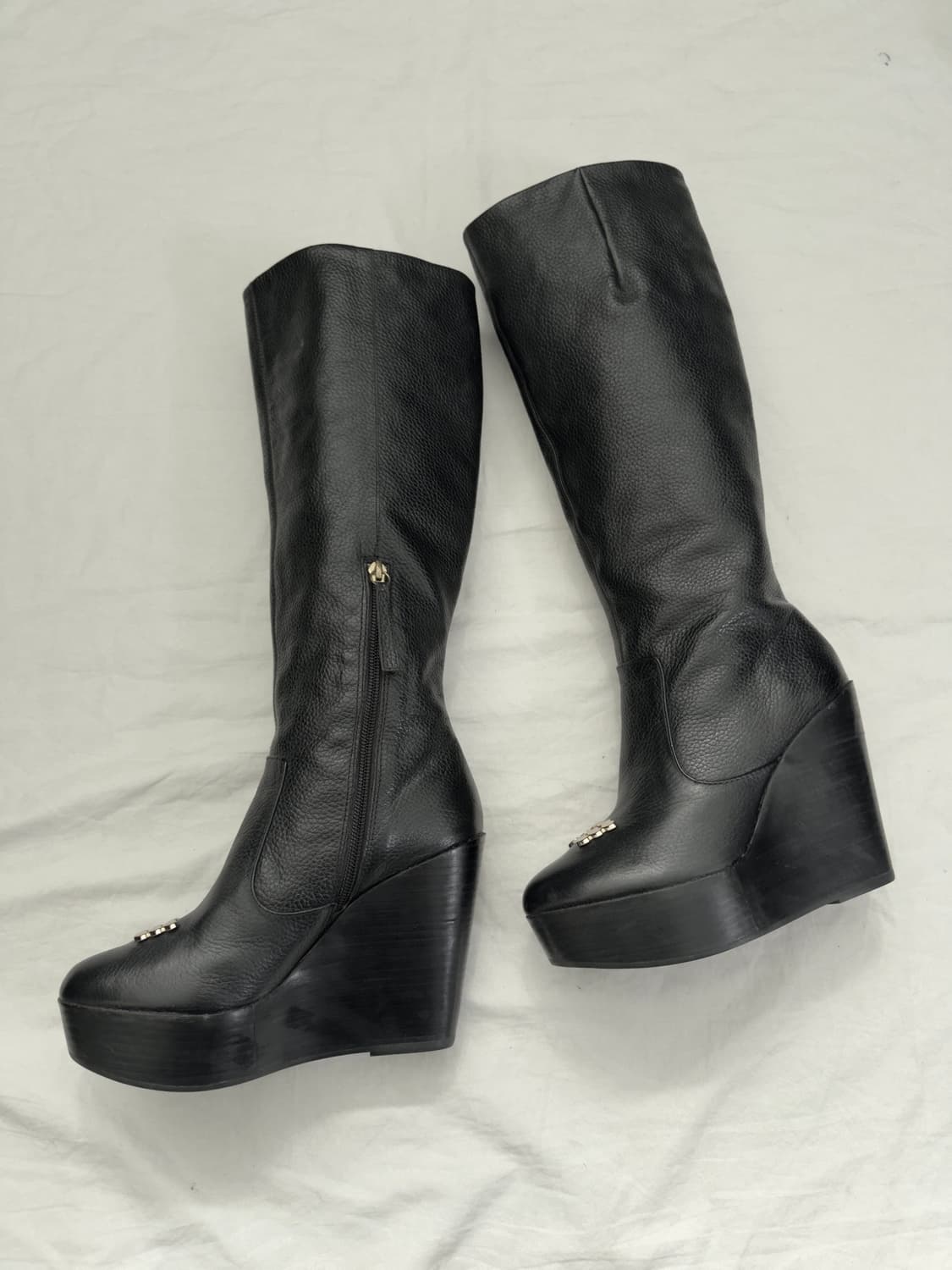 모스키노 제레미스캇 사이드지퍼 웨지힐 롱부츠 상품이미지3