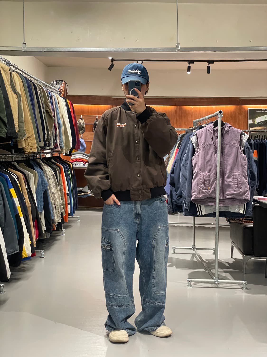 빈티지 워크 봄버 자켓   상품이미지4