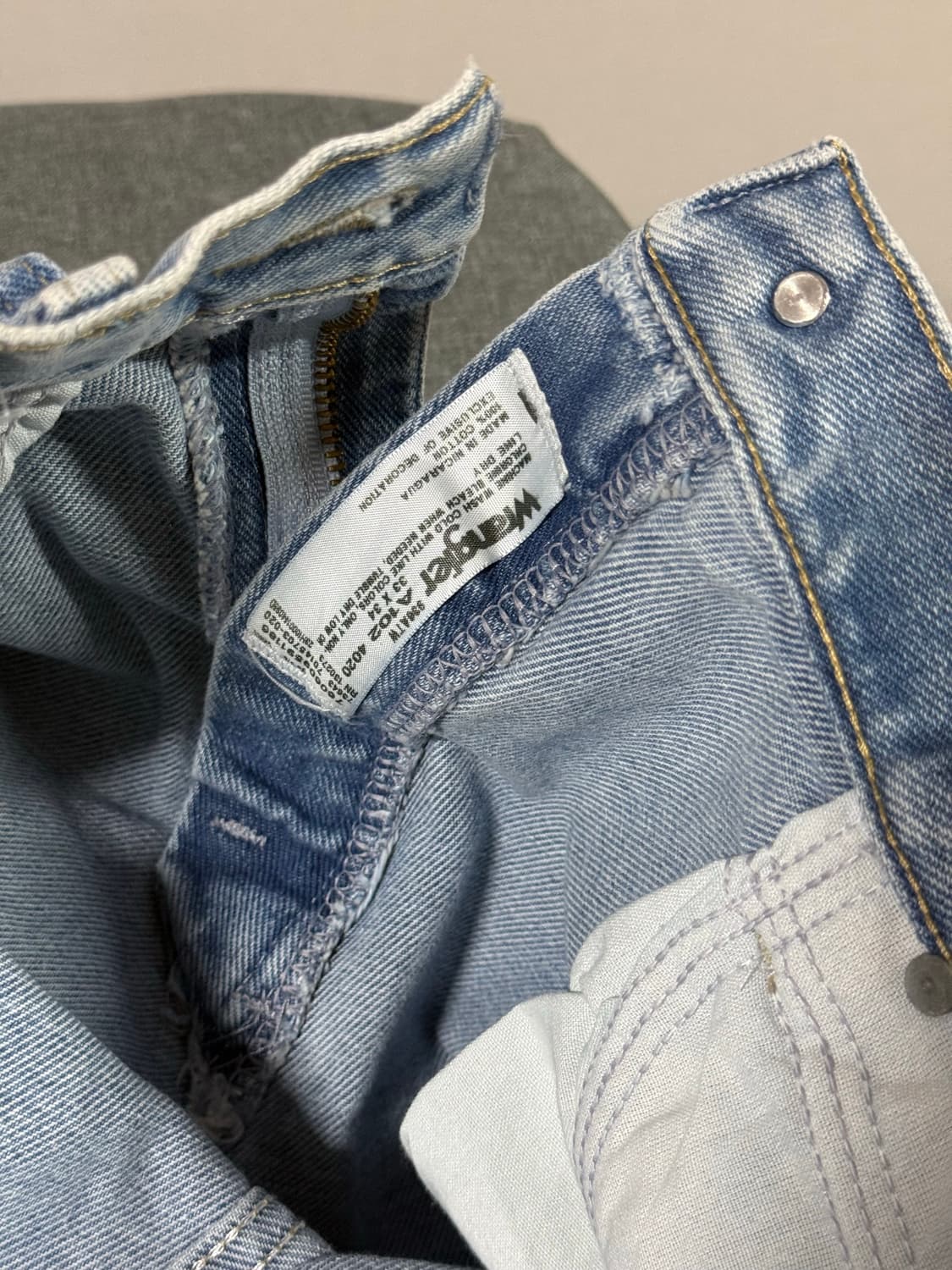 Wrangler 연청 데님팬츠 스트레이트핏 상품이미지6