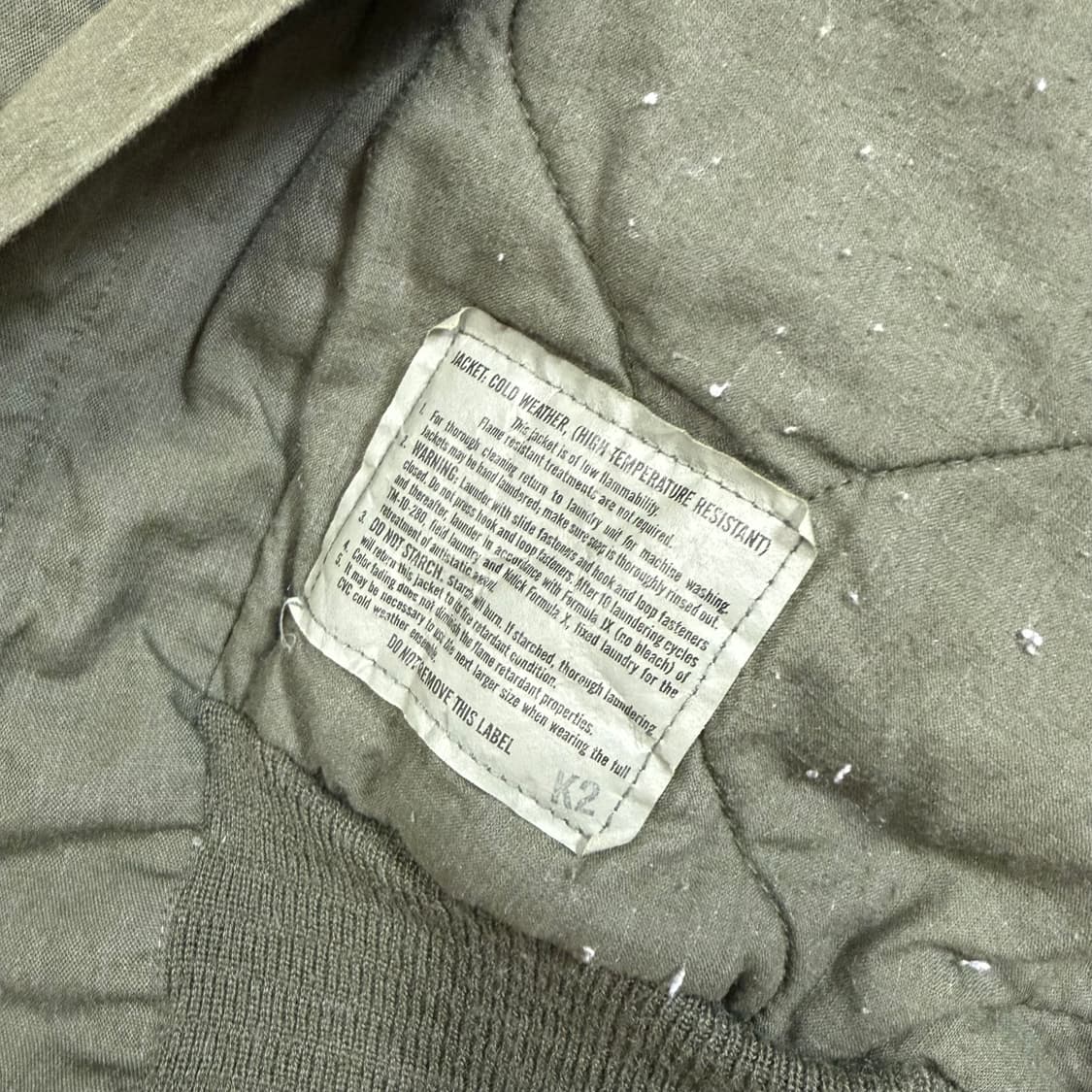 미군 오리지날 00s CVC 탱커 자켓 L/L 상품이미지9