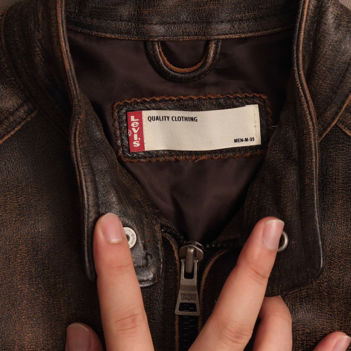 00'S 리바이스 레더 라이더 자켓 A1352 상품이미지2