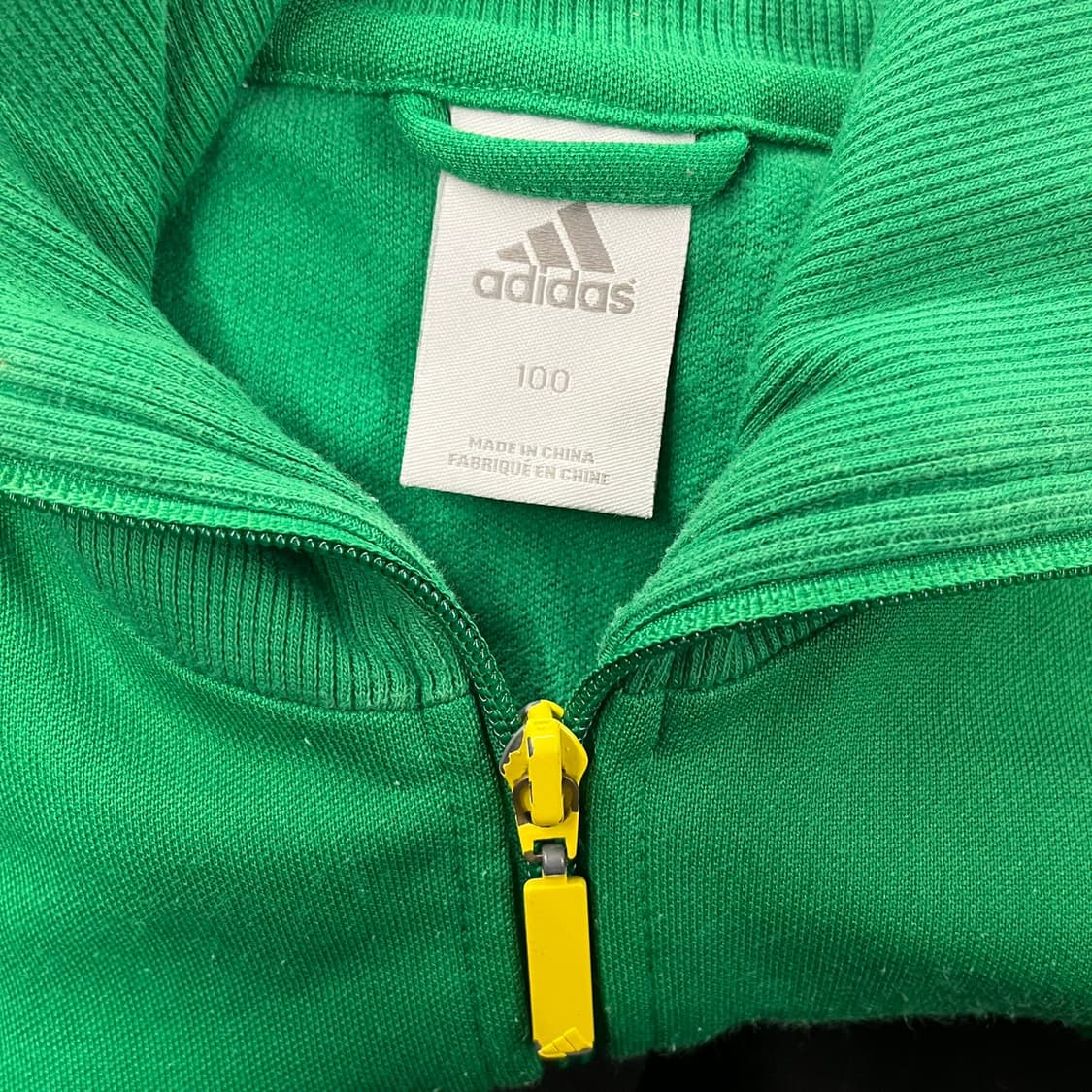 [정품/100] 아디다스 그린 옐로우 삼선 트랙탑 져지 b14  상품이미지5