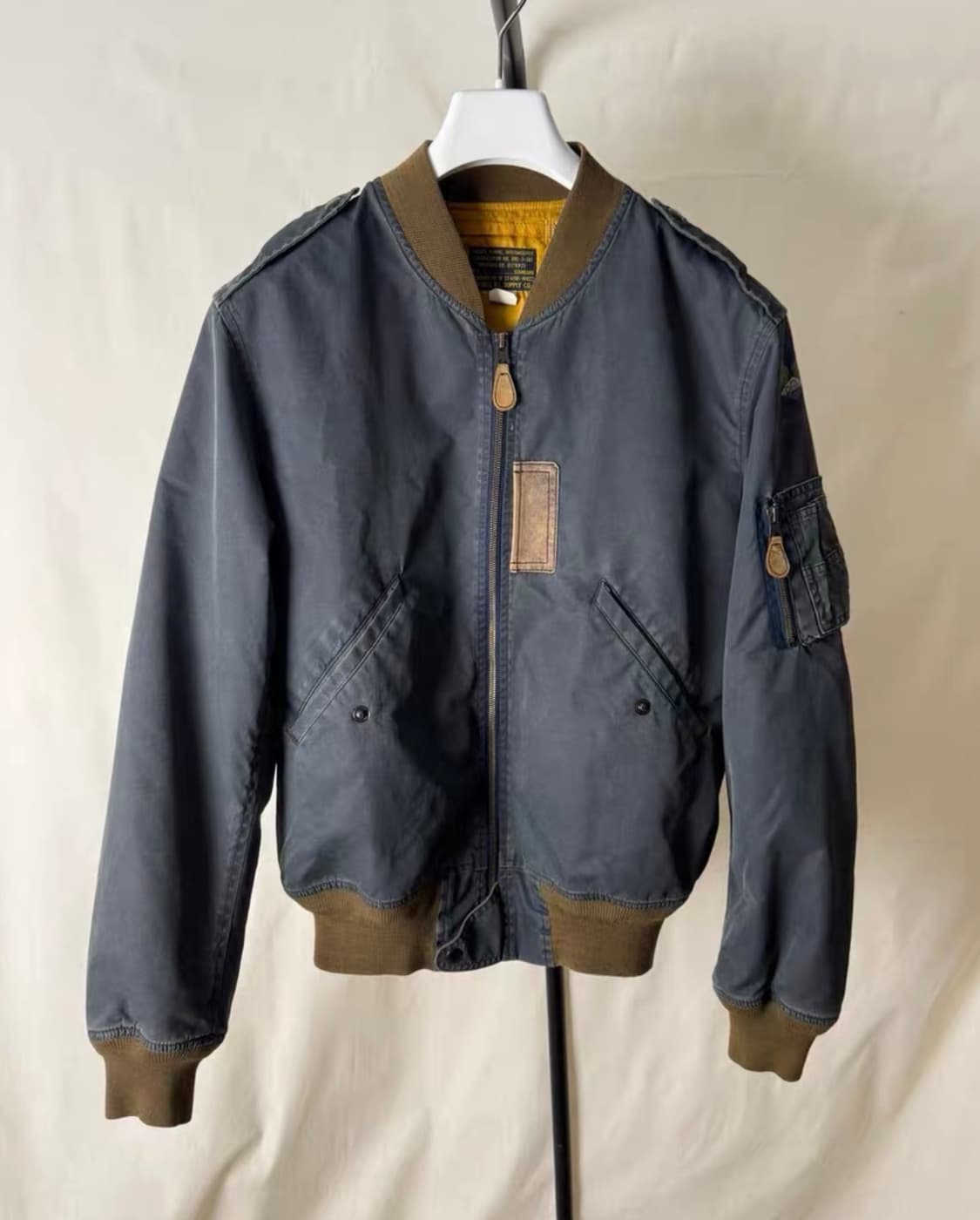 RRL 트윌 플라이트자켓 봄버 마원 항공자켓 L 상품이미지2