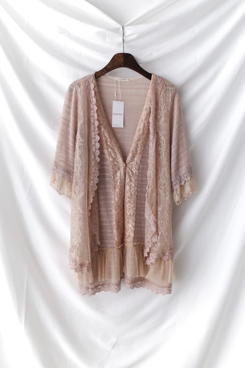 axes femme) lace half cardigun  상품이미지1