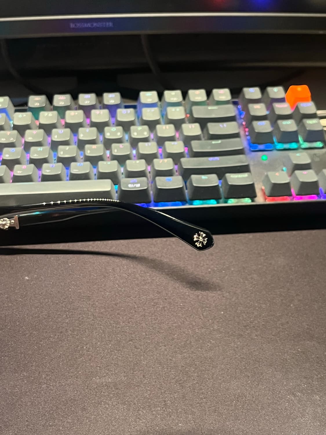 크롬하츠 블랙 뿔테 안경 상품이미지3