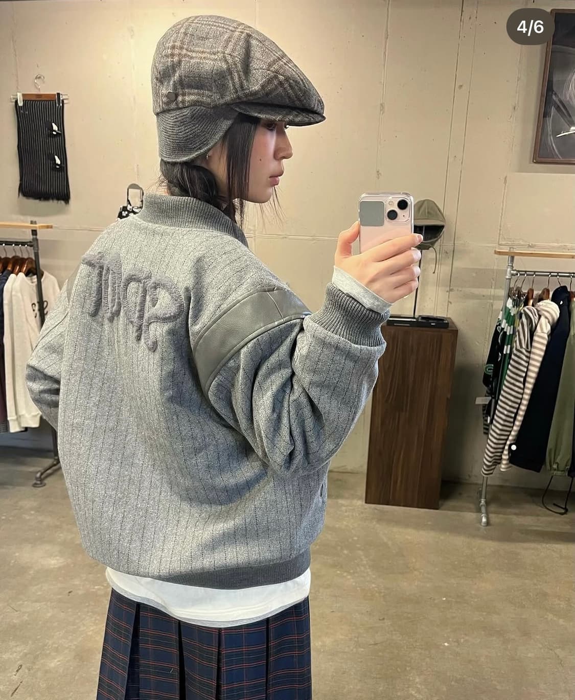 사파리스팟 바시티 자켓 그레이 상품이미지2