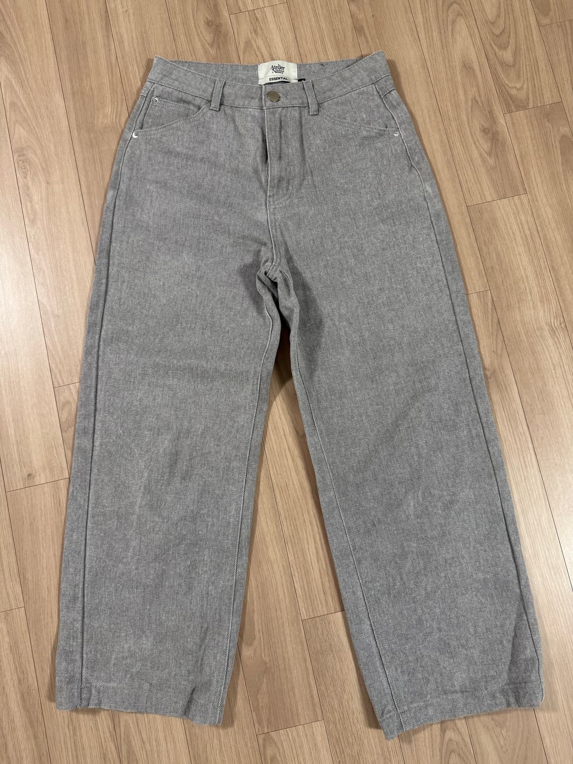 아뜰리에나인 에센셜 피그먼트 테이퍼드 팬츠 상품이미지1