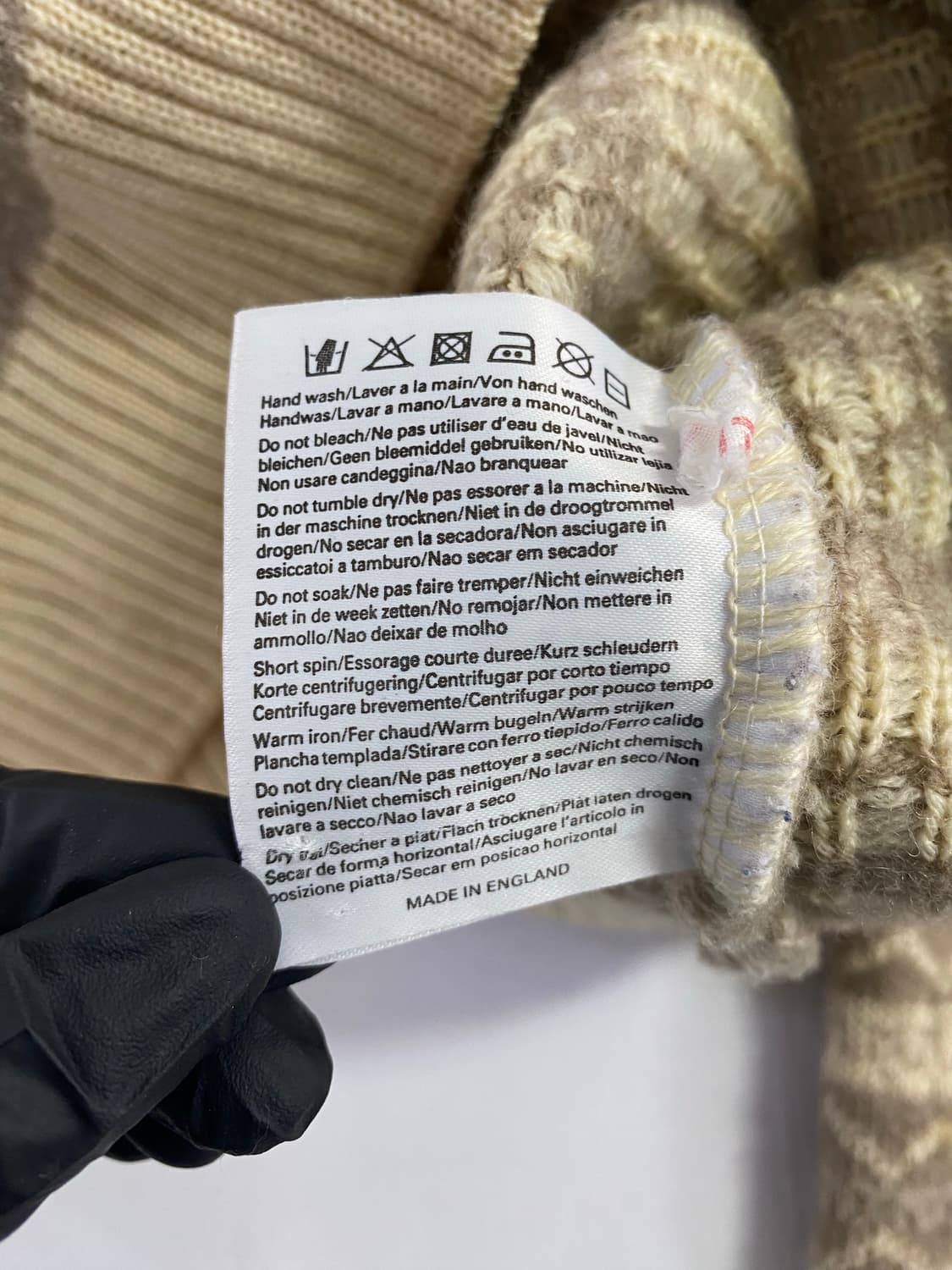 버버리 90s 골프맨 에스닉 울 니트 스웨터 L 상품이미지4