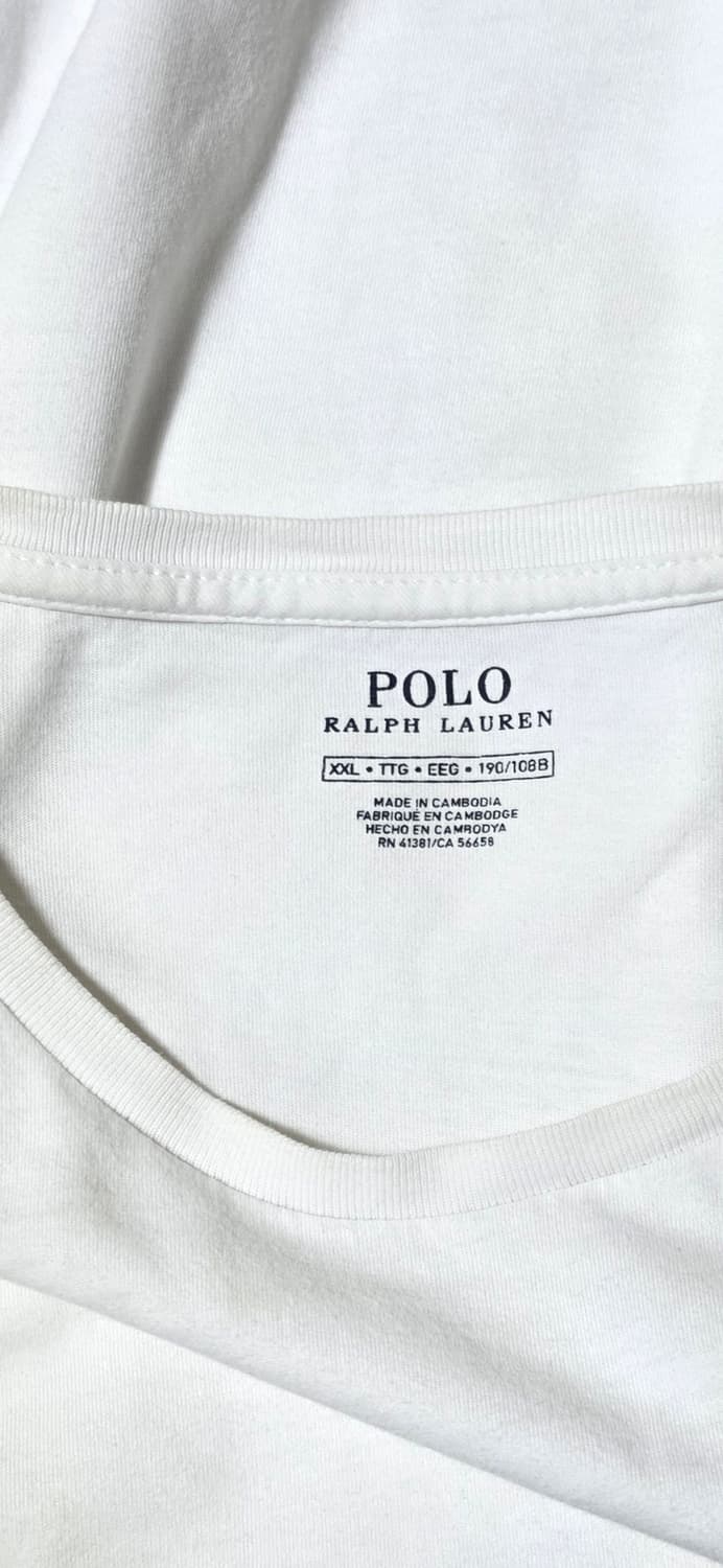 폴로 랄프로렌 화이트 롱슬리브 XXL 상품이미지3