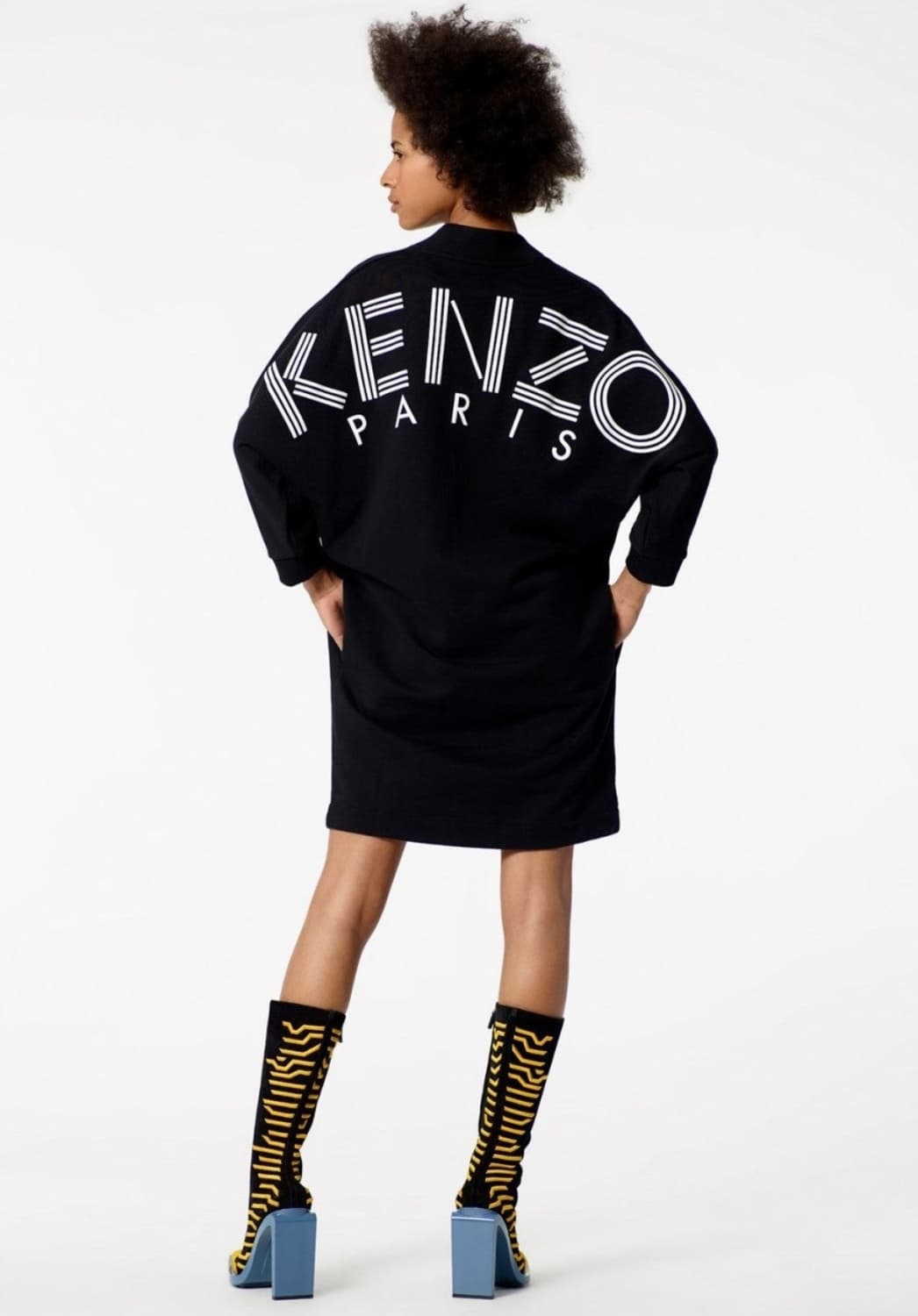 KENZO 겐조 오버핏 로고 맨투맨 원피스 (55-66/표기S) 상태최상 상품이미지1