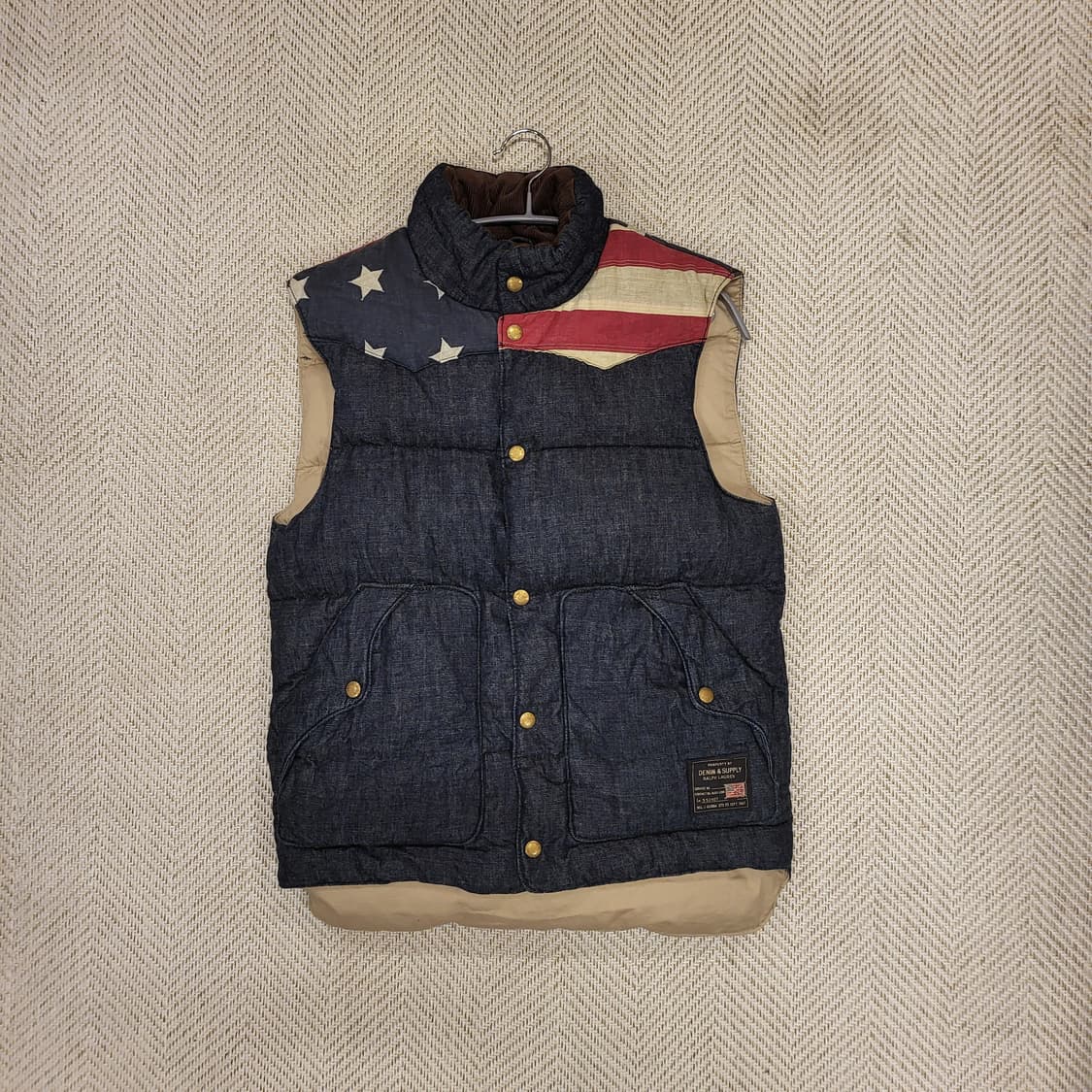 폴로 랄프로렌 데님앤 서플라이 다운 베스트 (XS) 상품이미지6
