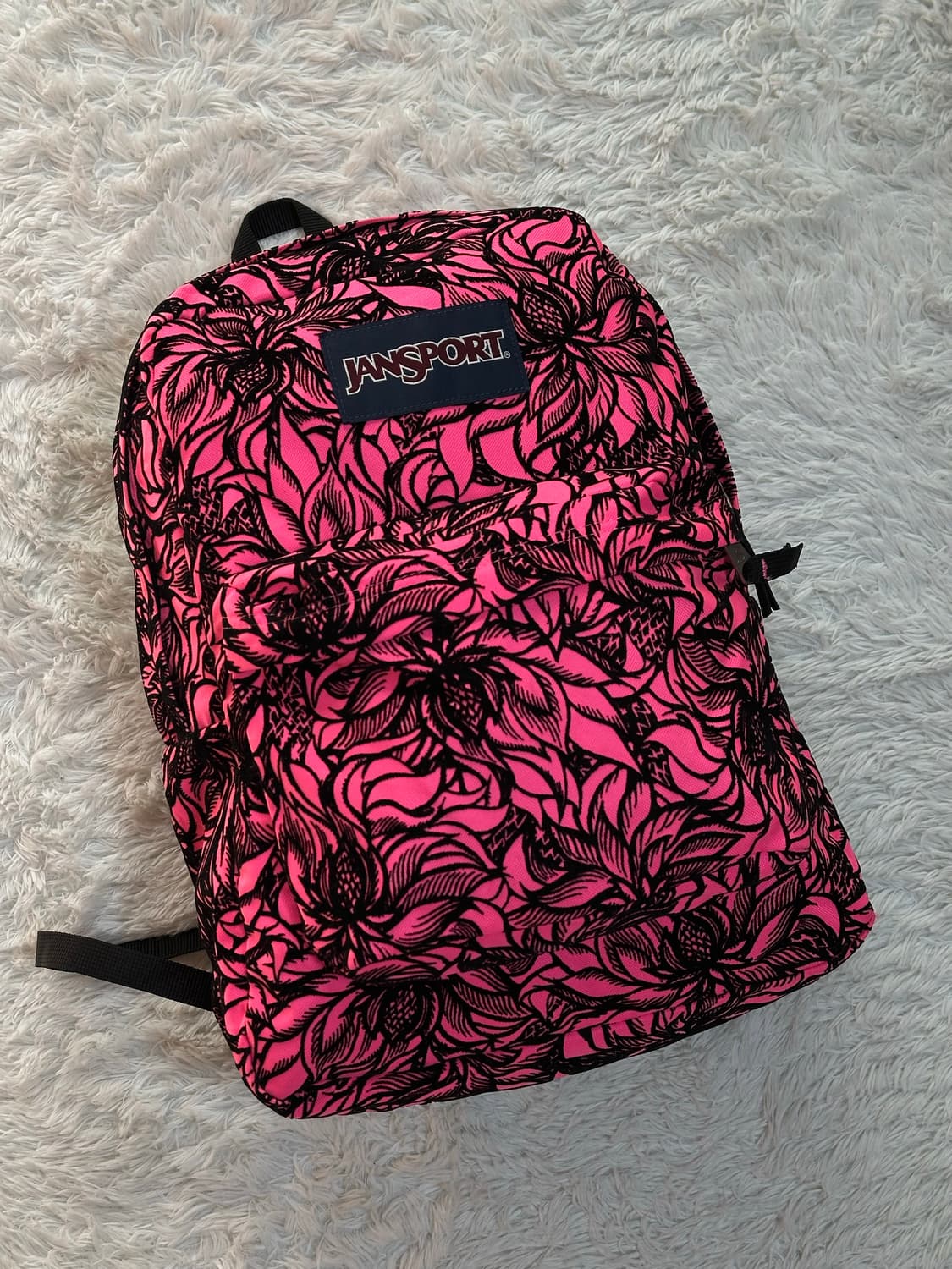 잔스포츠 핑크 꽃무늬 백팩 상품이미지3