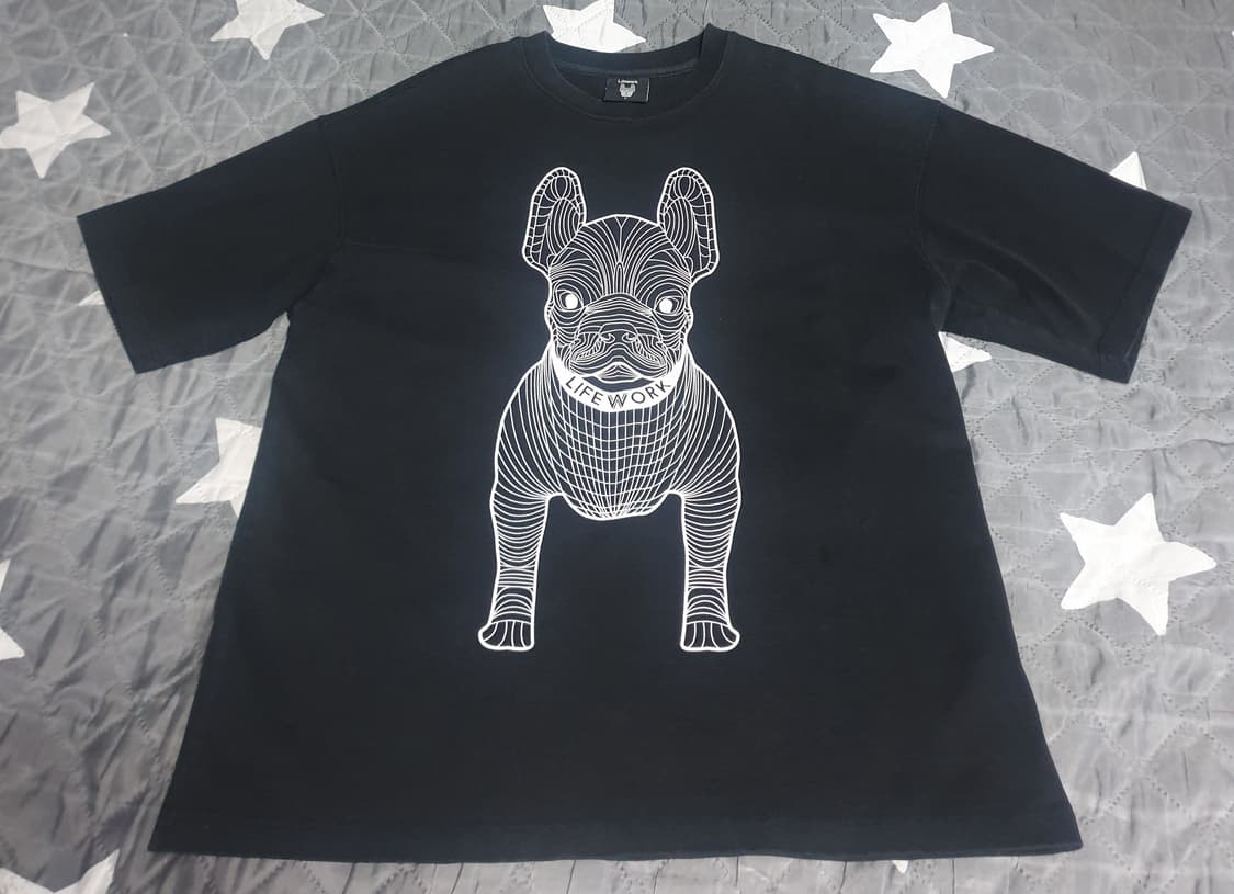 라이프워크 시그니처 블독 반팔티 블랙(L) 상품이미지1