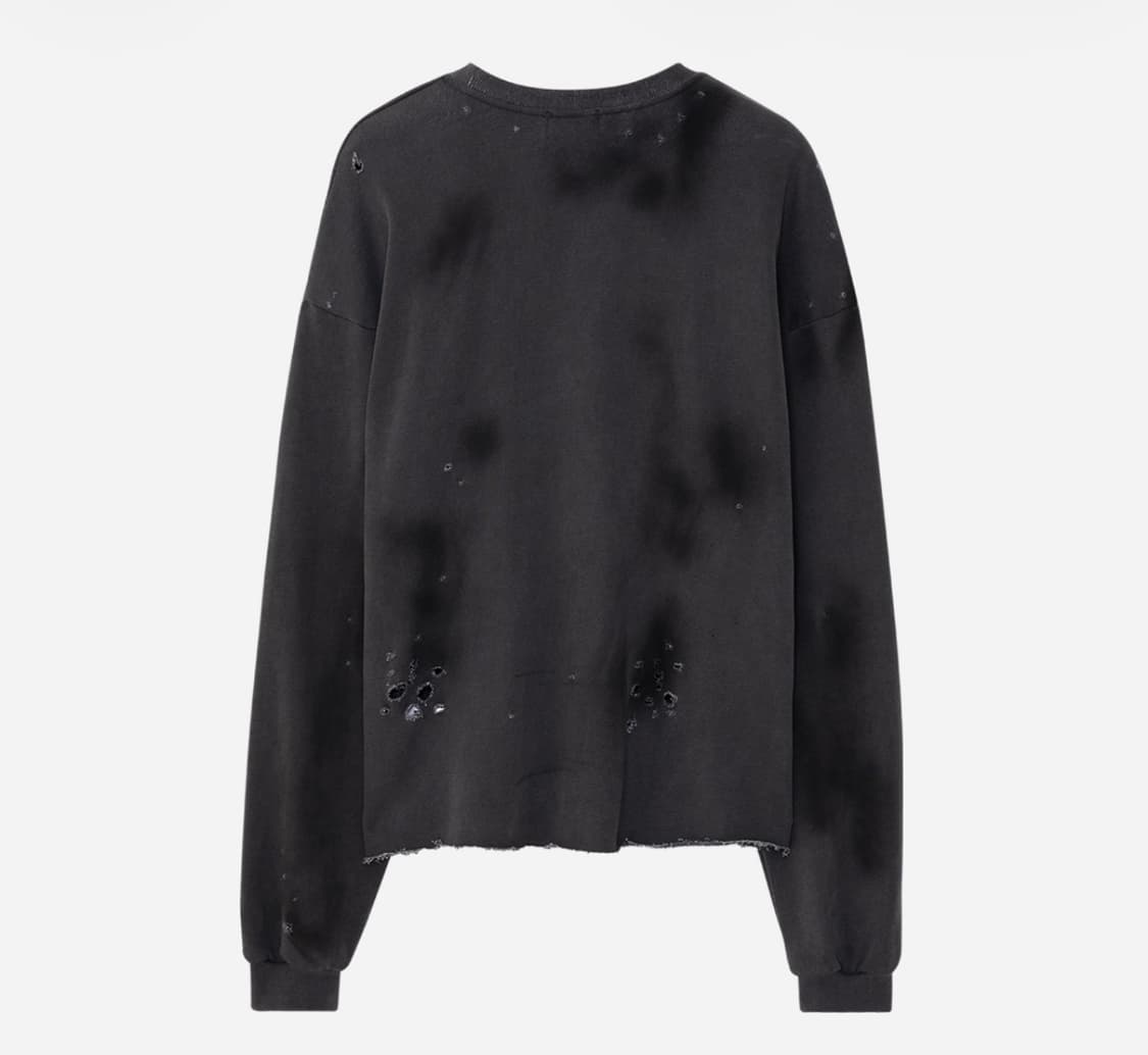 에크라손 피엘싱 락 스웻셔츠 블랙 상품이미지2