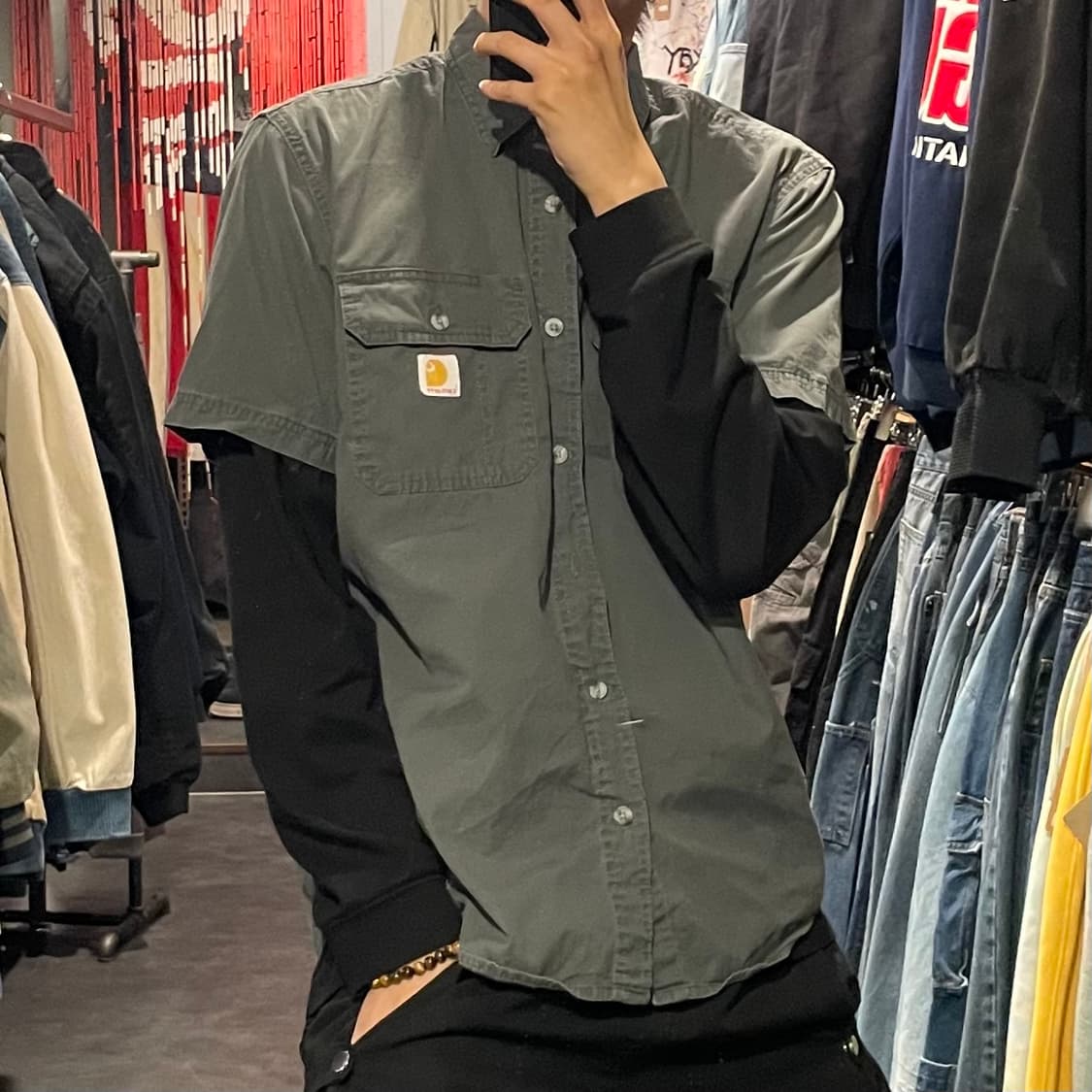 [IM] carhartt 칼하트 그레이 반팔셔츠 상품이미지5