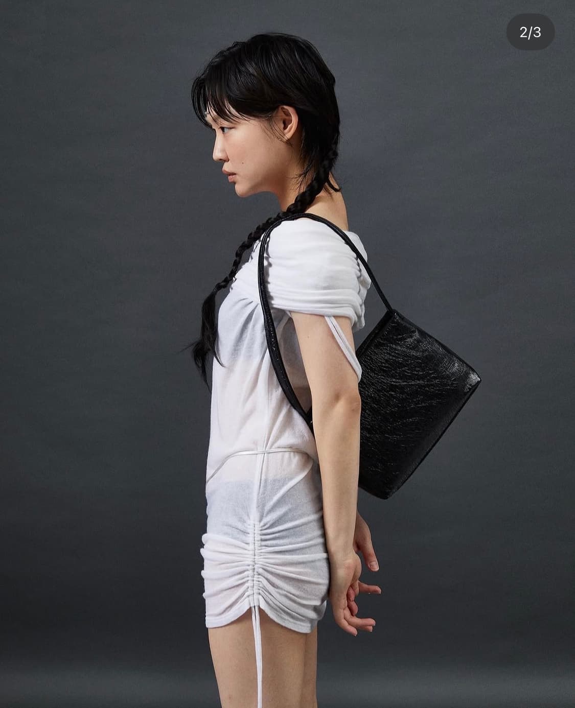 kanari 카나리 오프숄더 셔링 원피스 상품이미지2