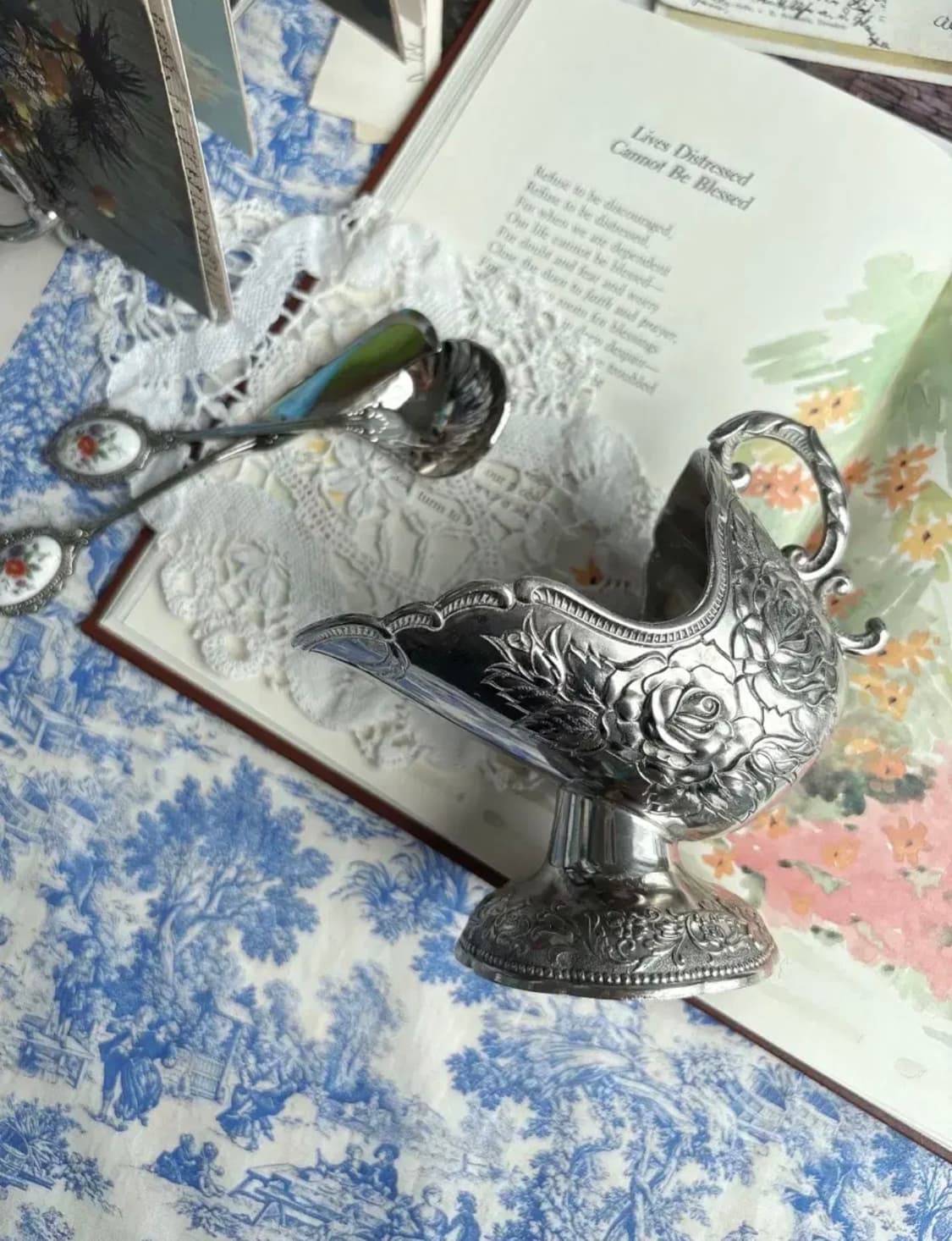 앤틱 실버플레이트 슈가 스커틀 상품이미지1